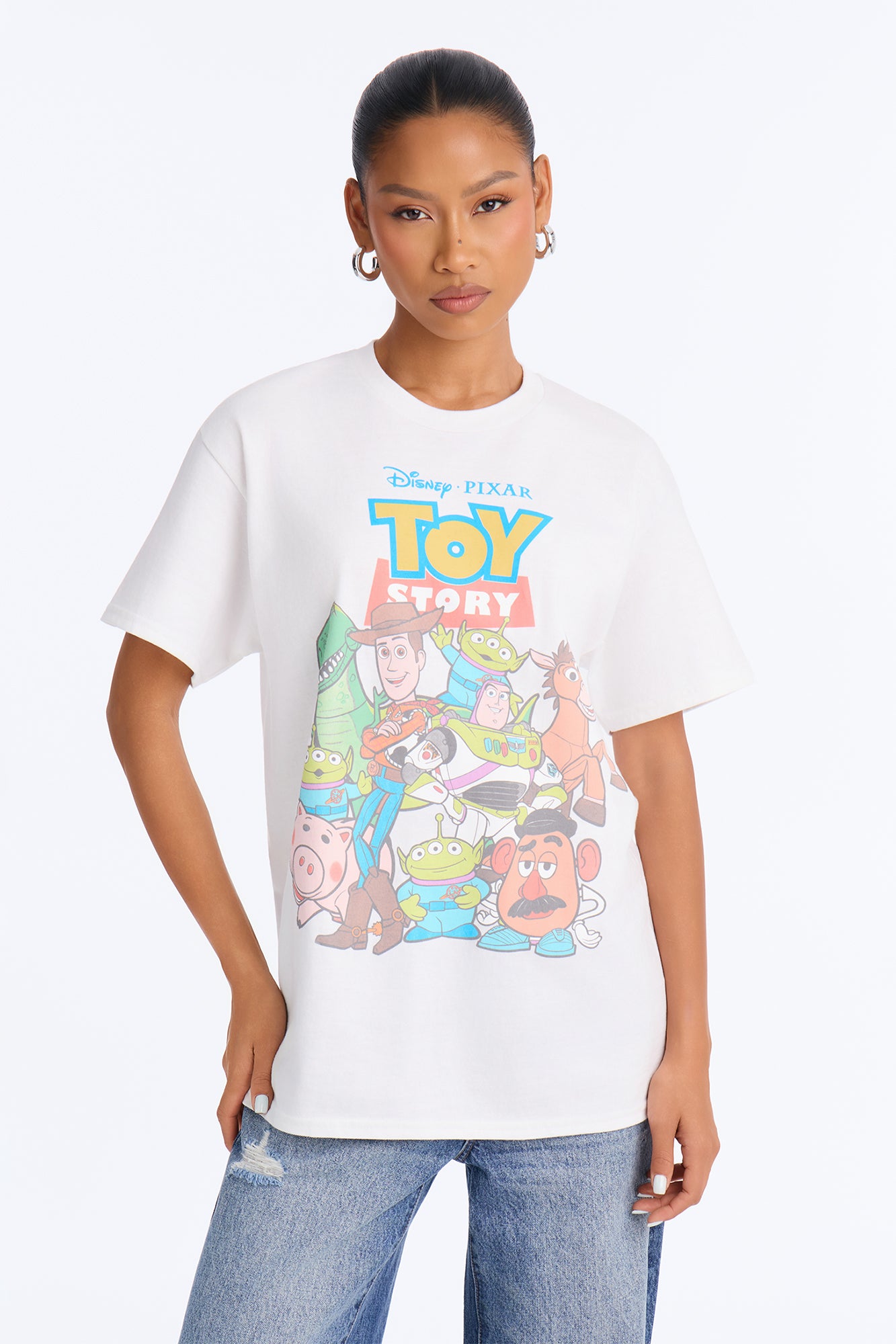 Toy Story Memories Oversized Tee - White