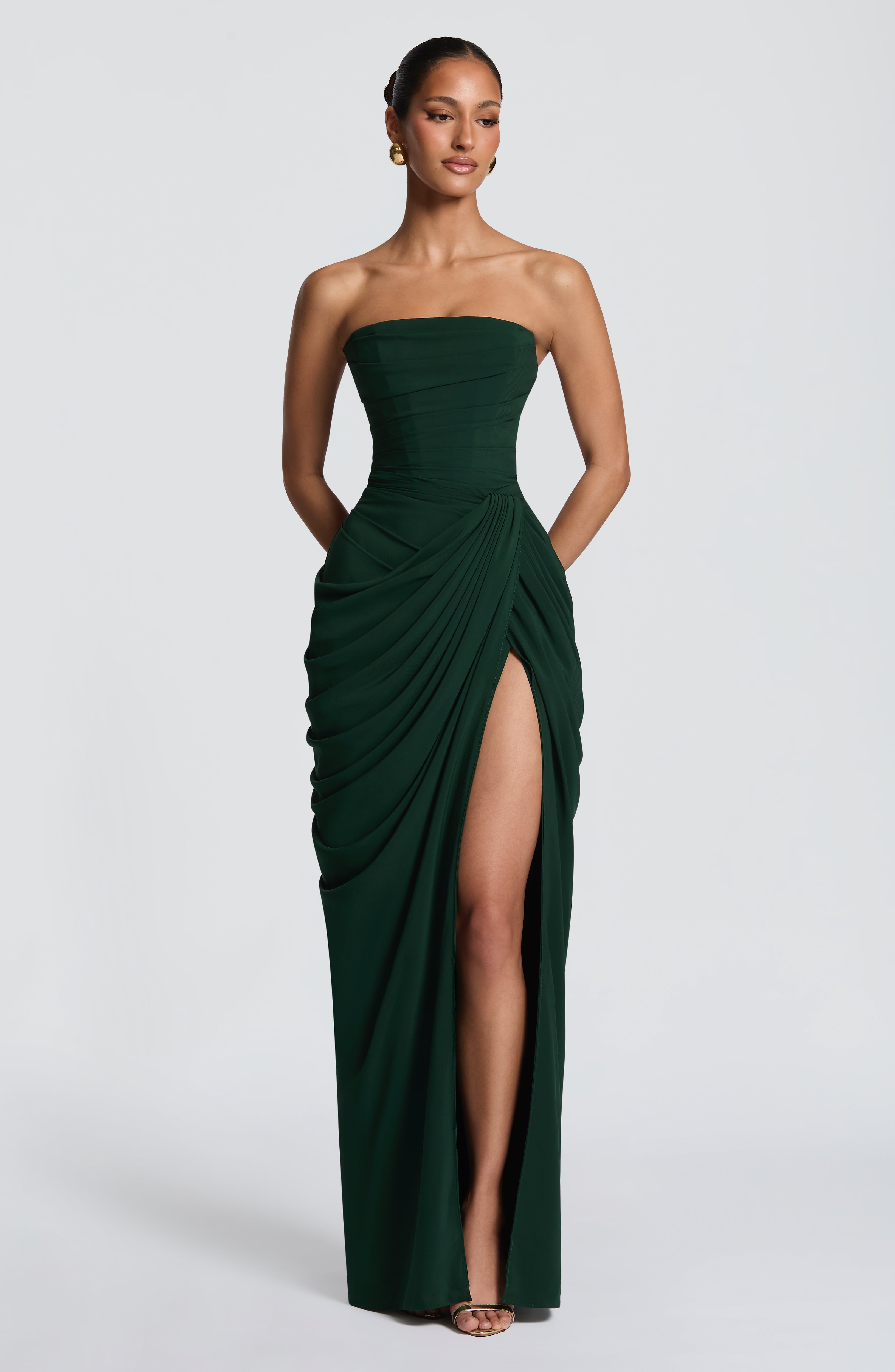 Cyra Maxi Dress - Emerald