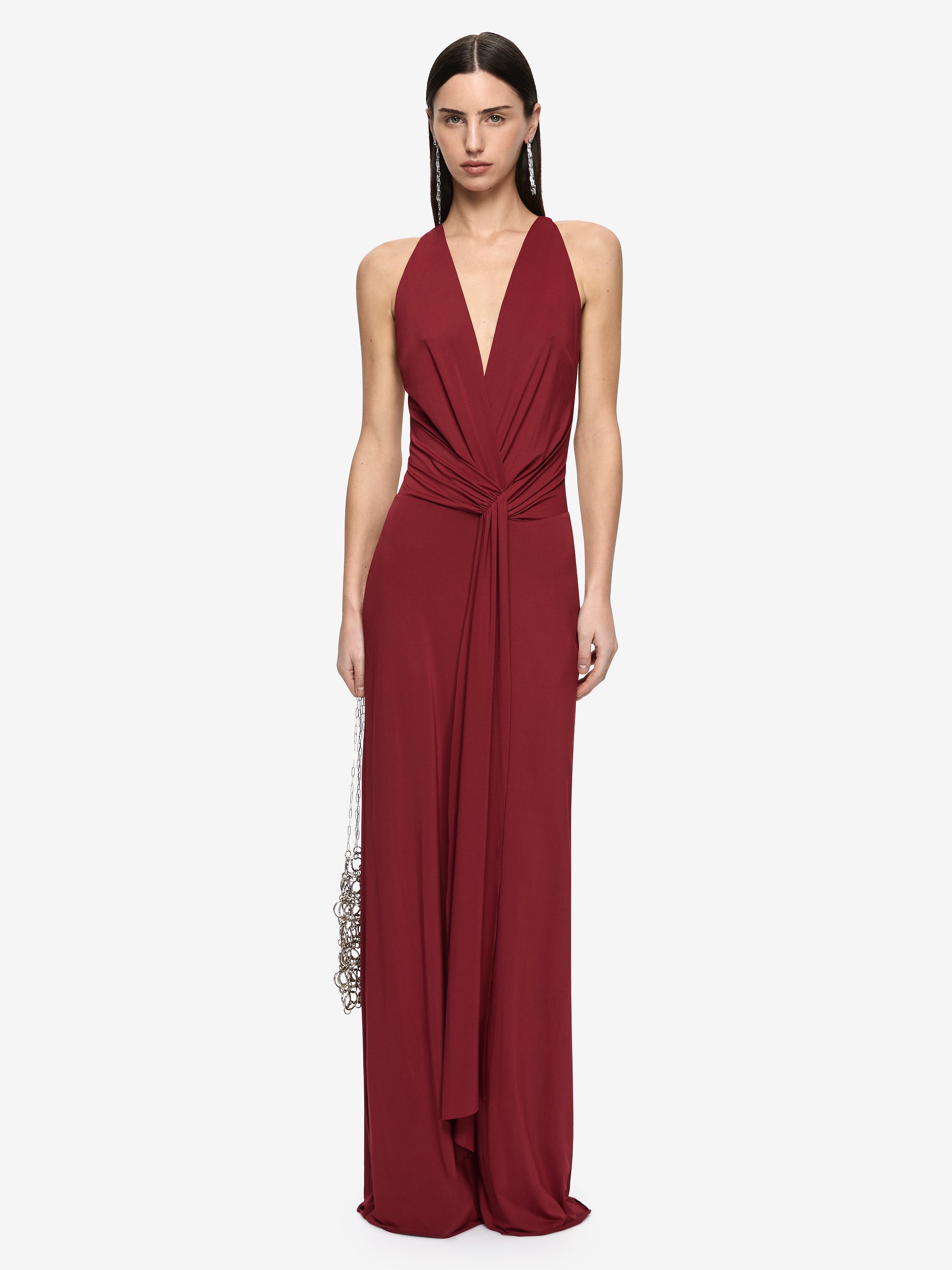 THALIA V MAXI DRESS - SYRAH