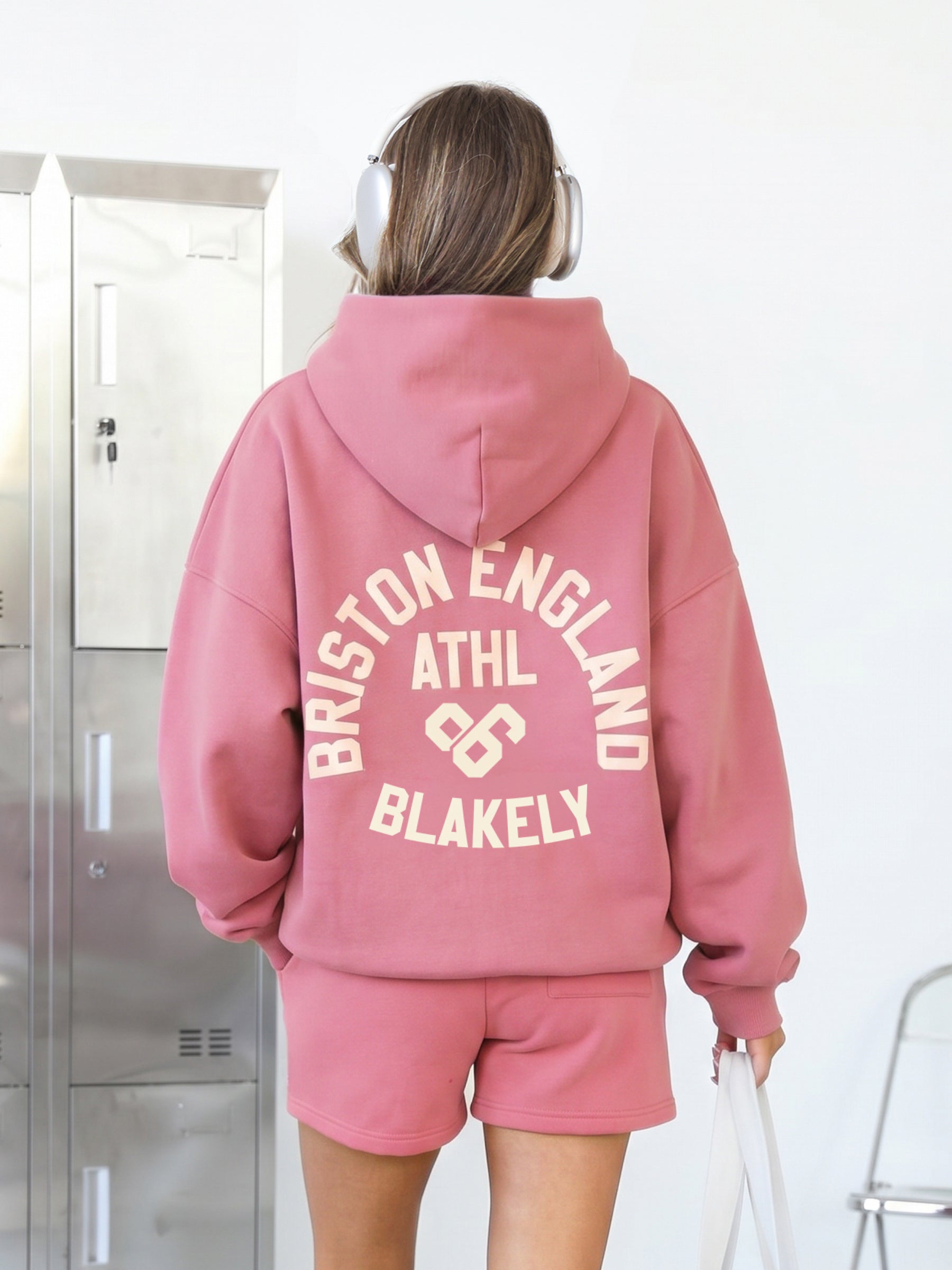 Briston Oversized Hoodie - Warm Rose