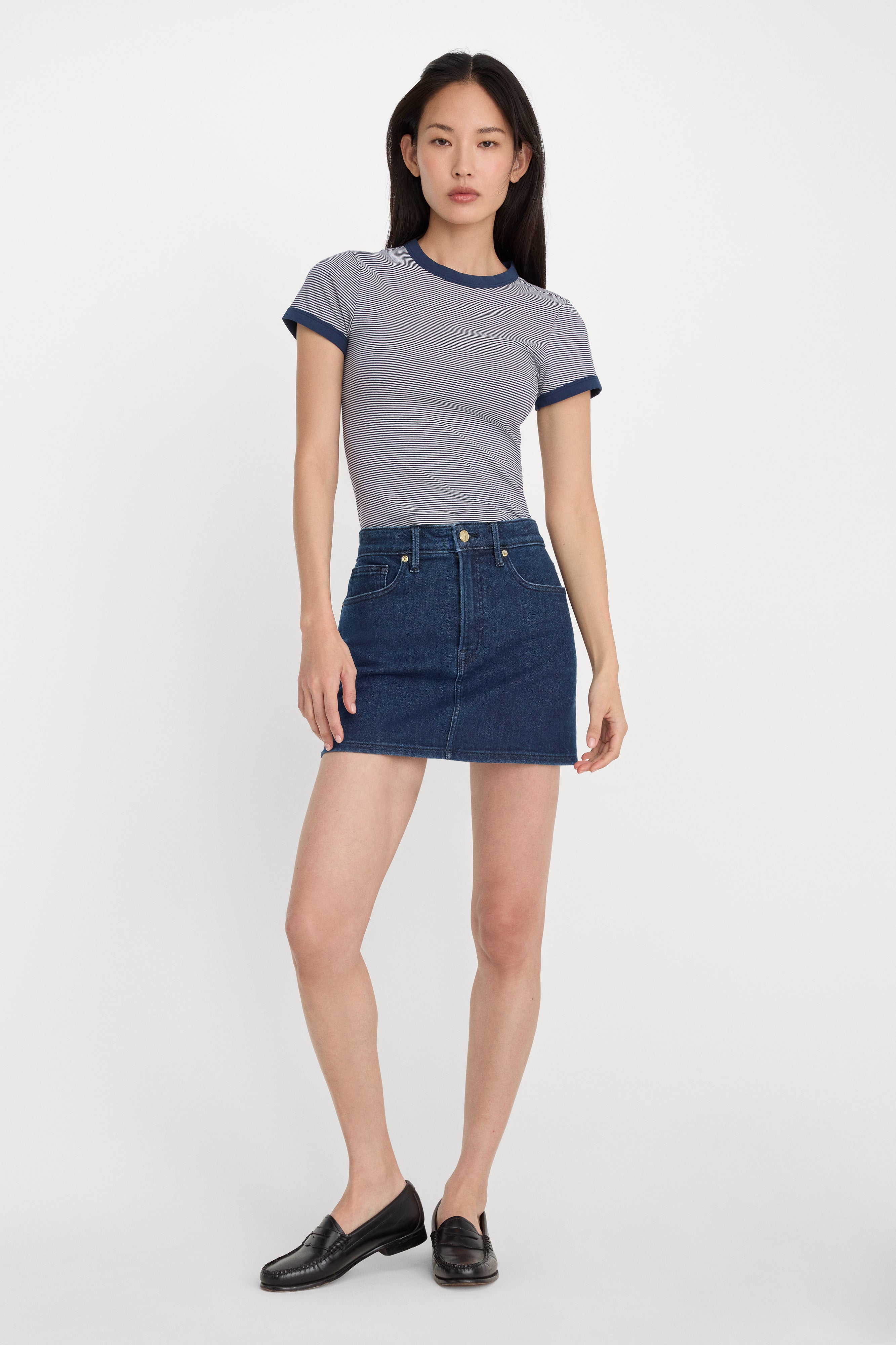 GOOD 90S MINI SKIRT | INDIGO1169