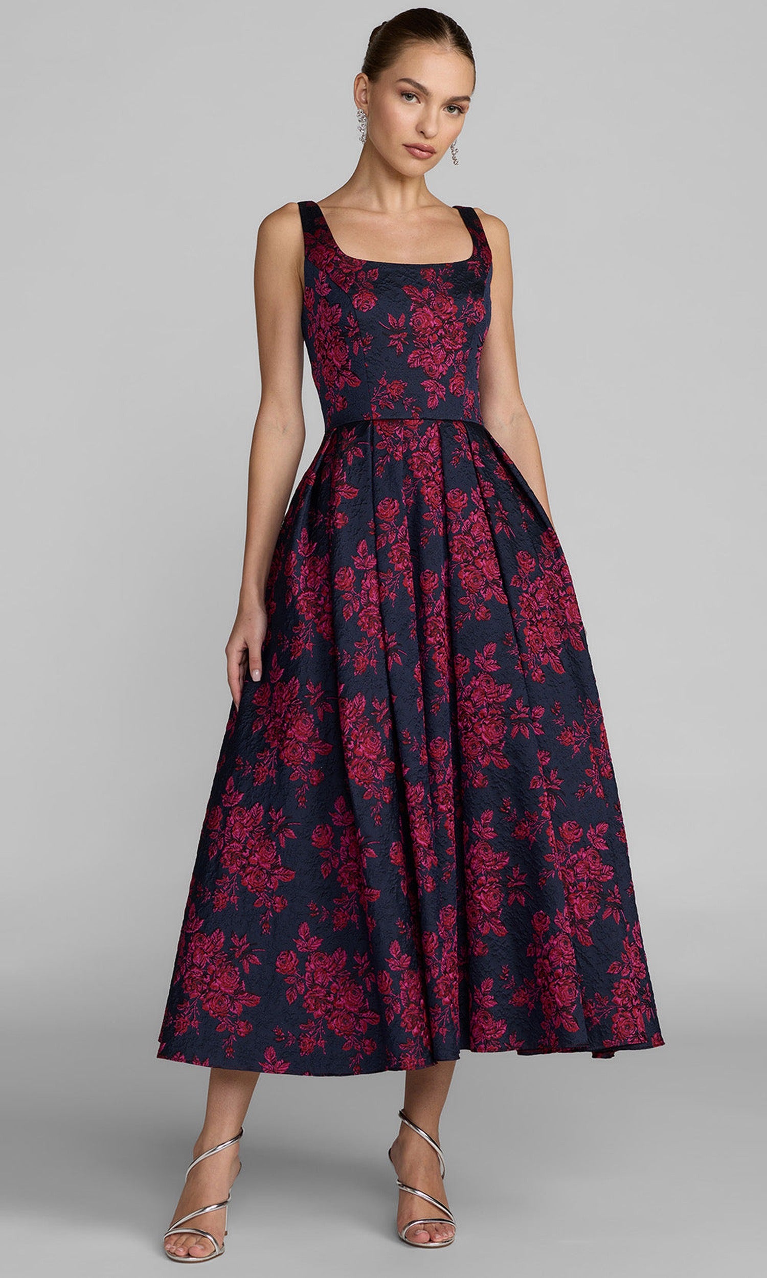 Mac Duggal 68625 - Square Neck Brocade Evening Dress