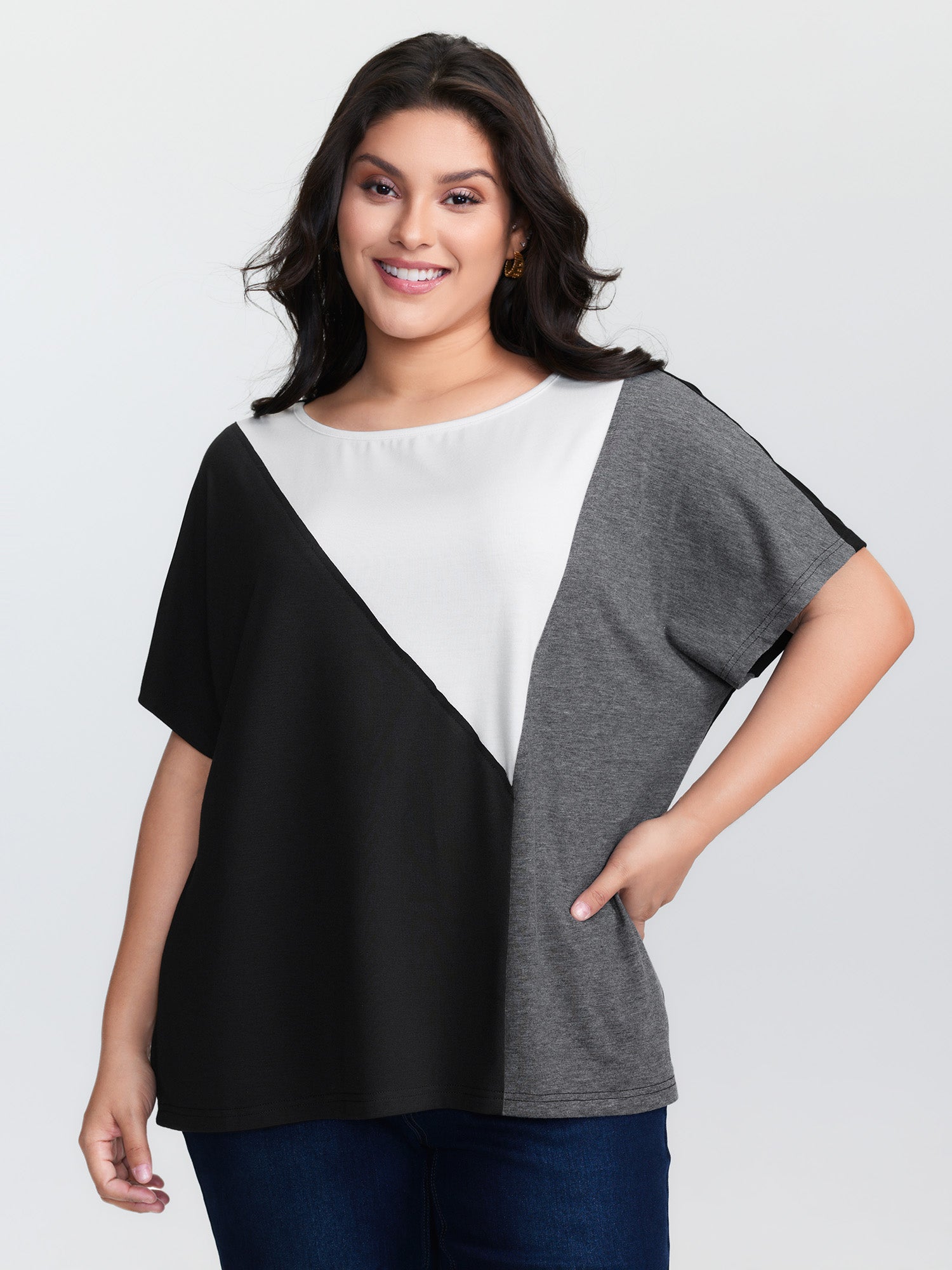 Supersoft Colorblock Round Neck T-Shirt