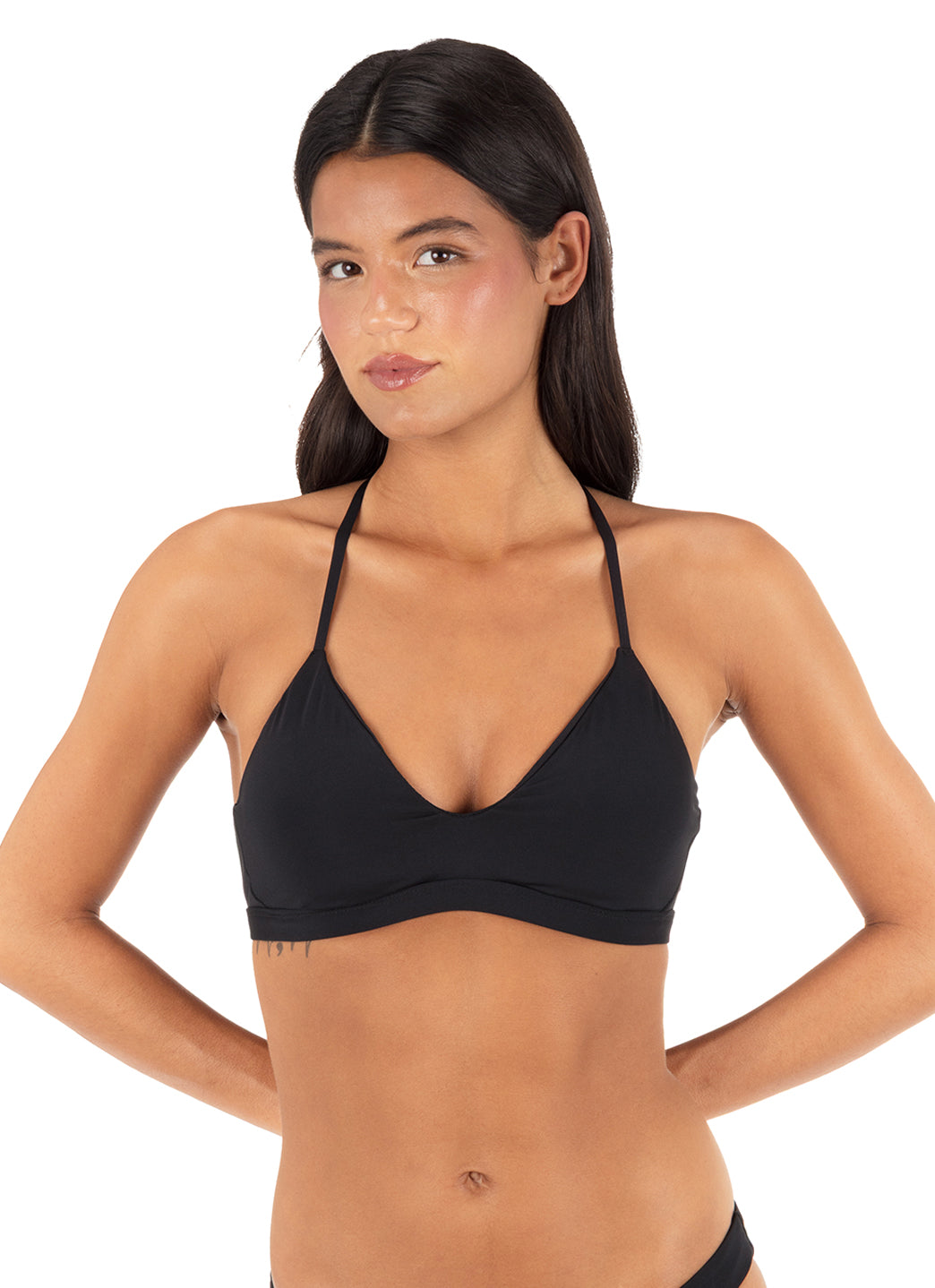 Hurley Women's Solid Adjustable Bikini Top