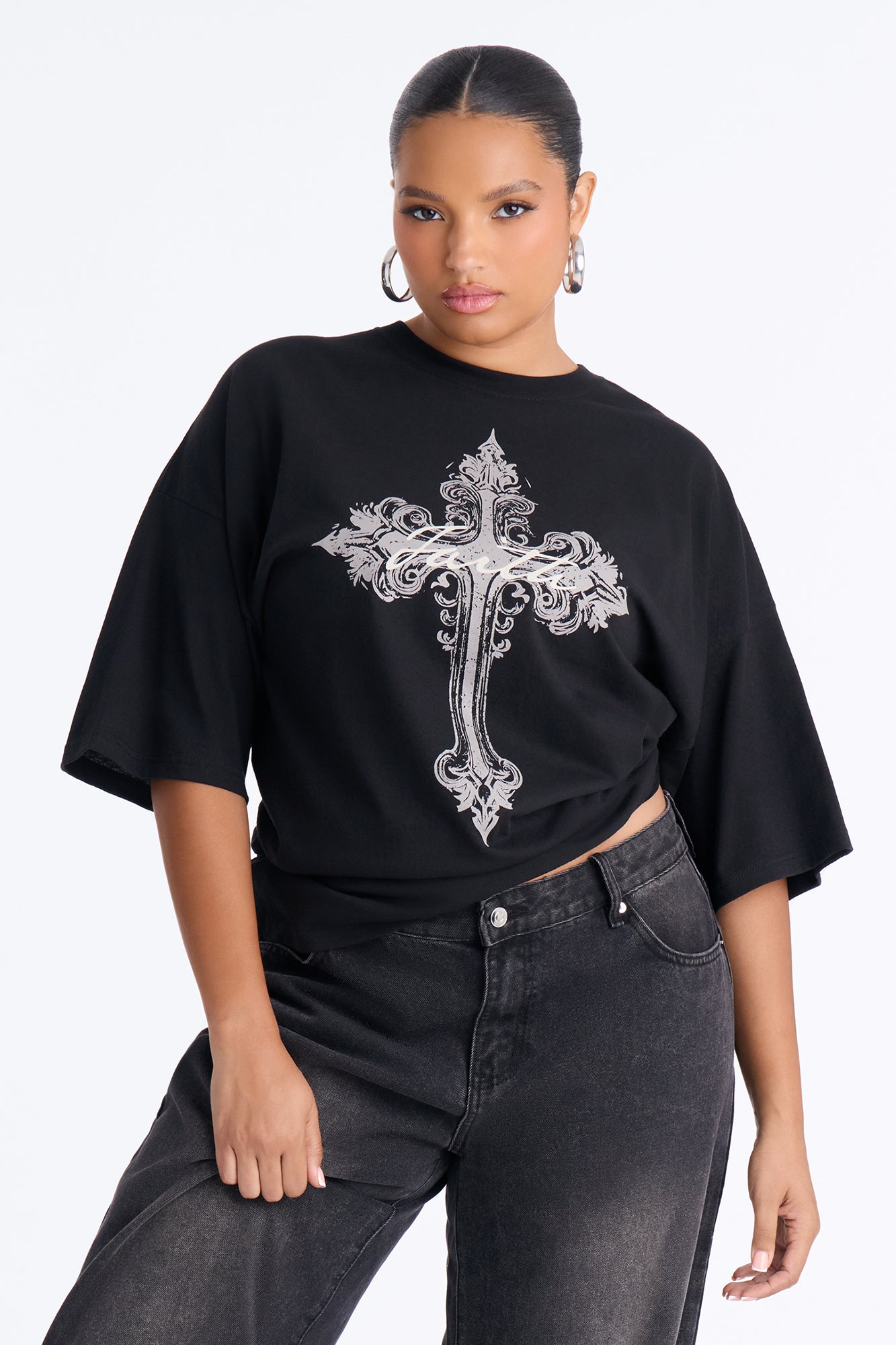 Keep Faith In Style Tee - Black
