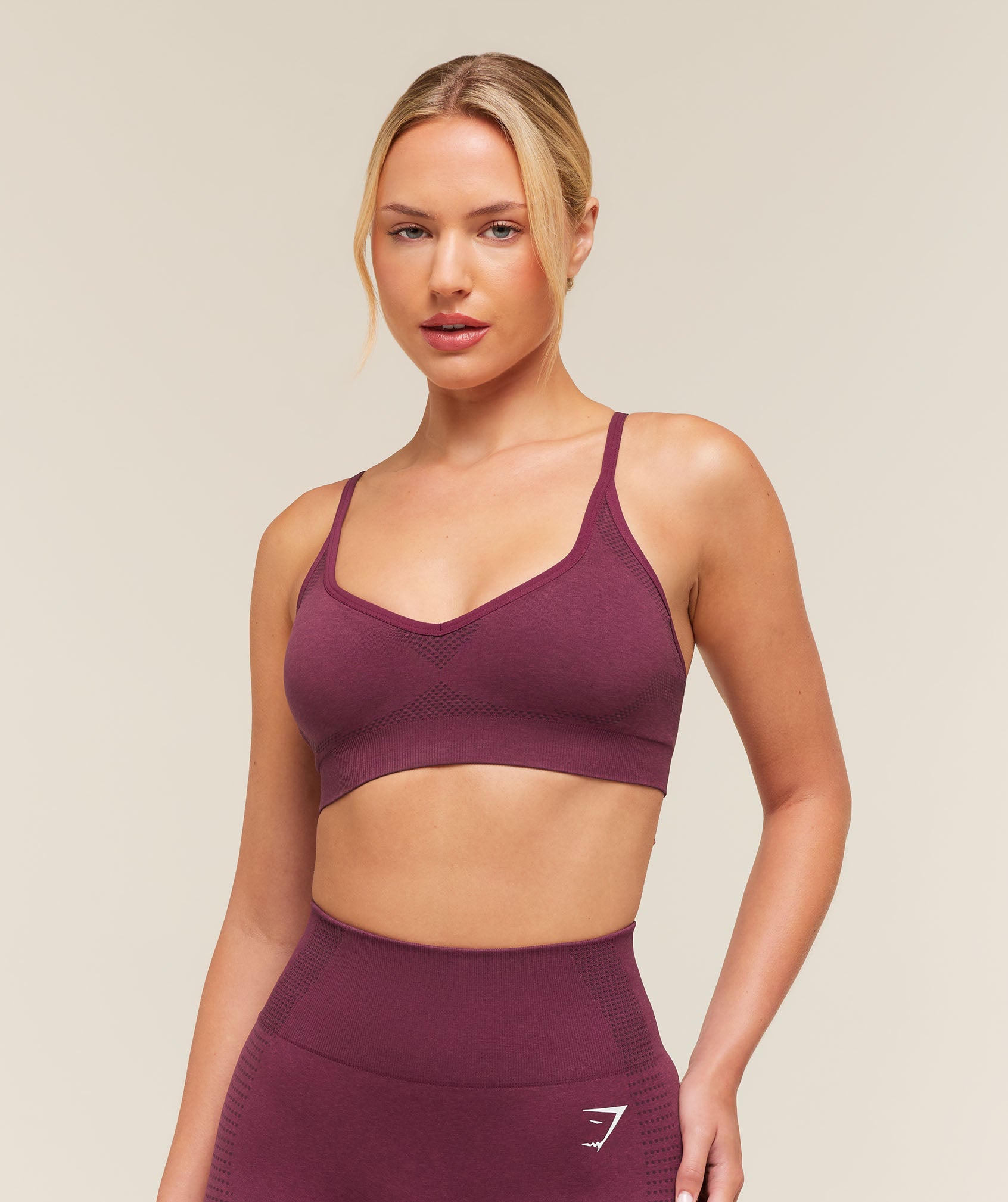 Gymshark Vital Sports Bra - Strength Pink/Marl