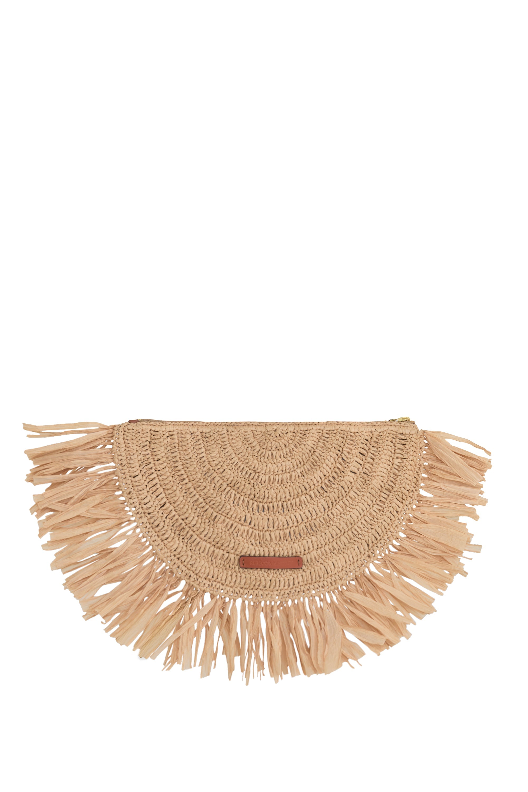 Rebecca Minkoff Lucia Raffia Fringe Clutch