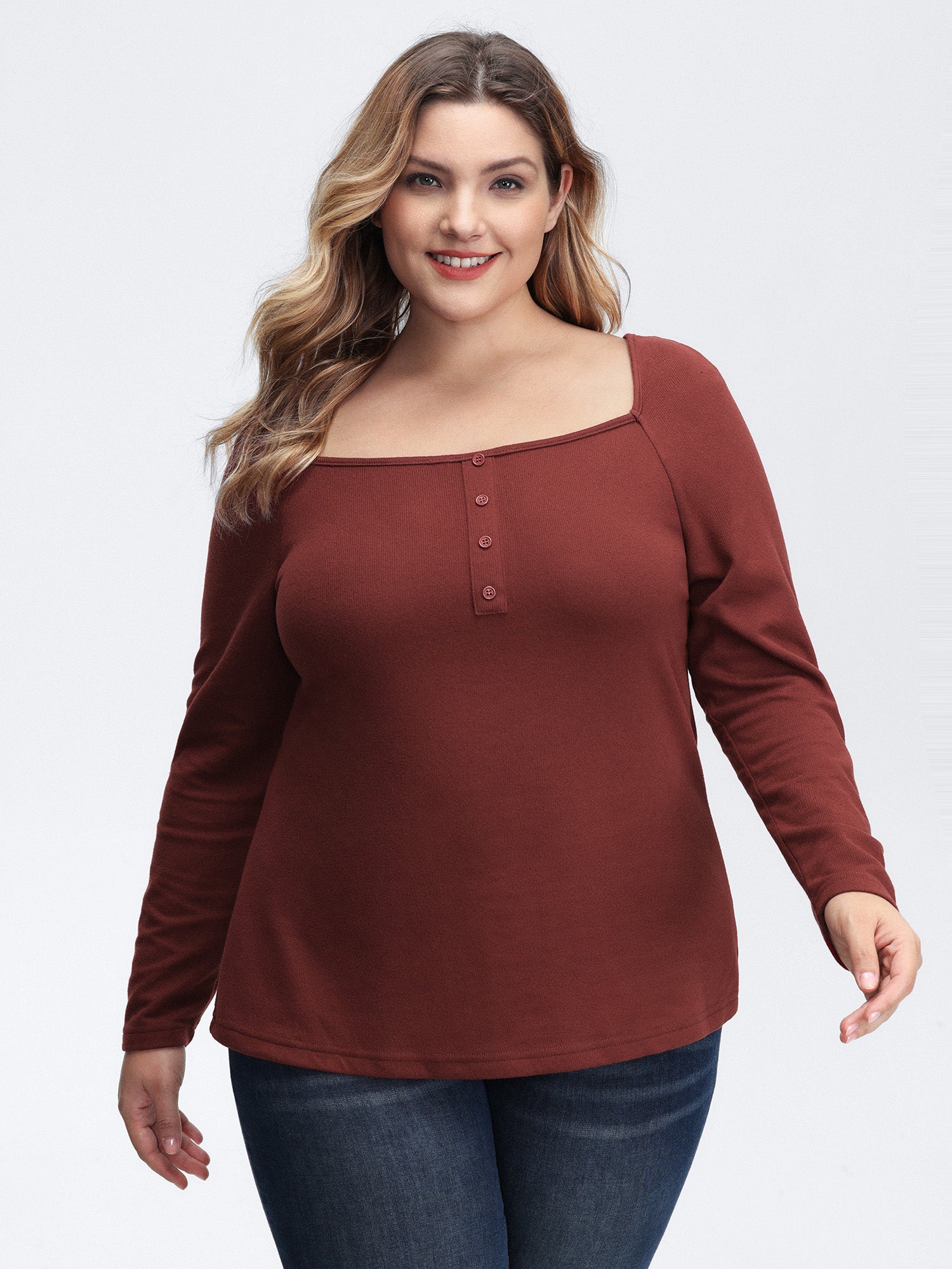Stretchy Velvety Feel Back Detail T-Shirt