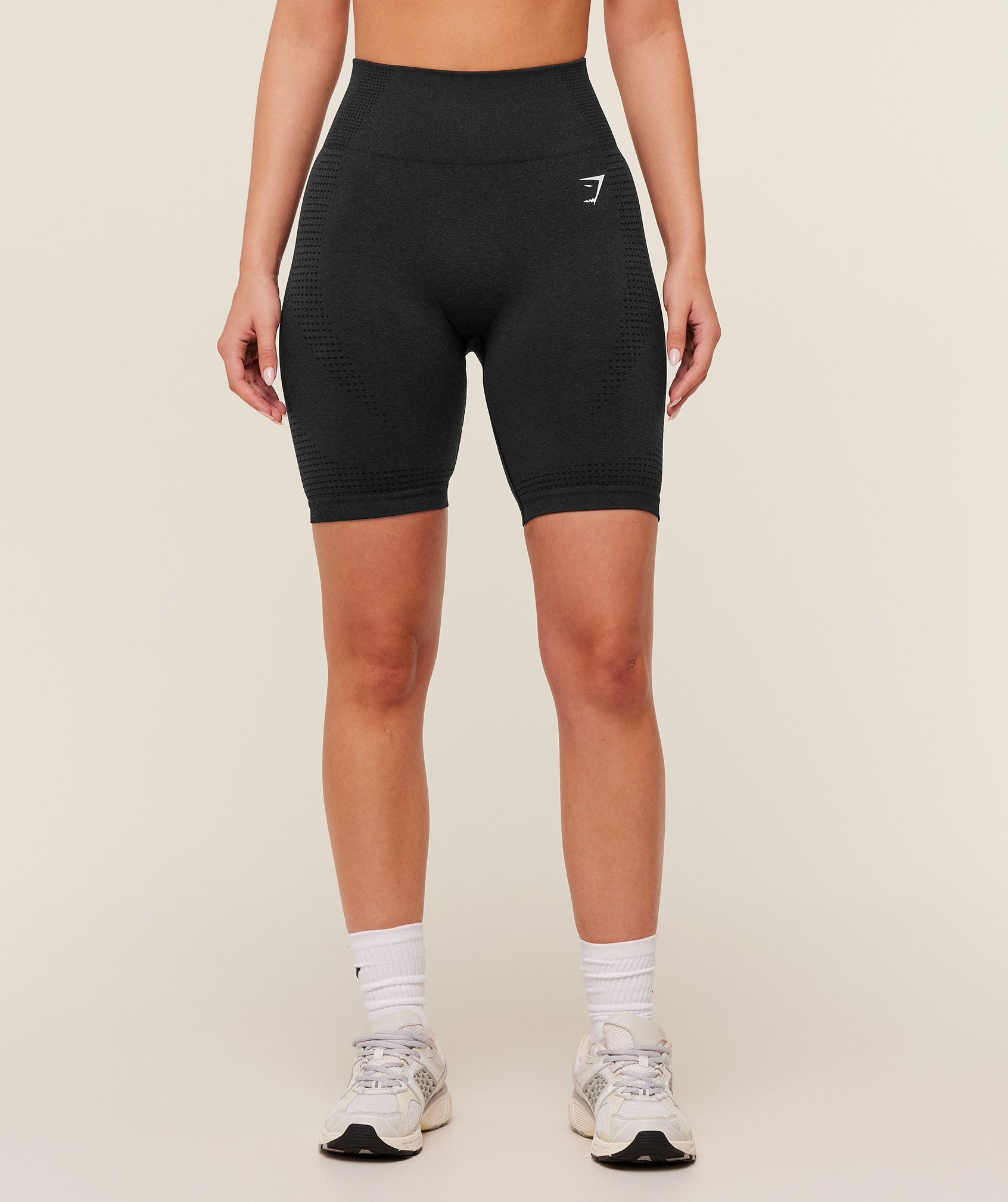 Gymshark Vital Seamless 7 inch Shorts - Black Marl