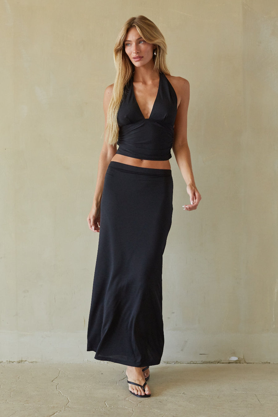 Jianna Mesh Low Waist Maxi Skirt