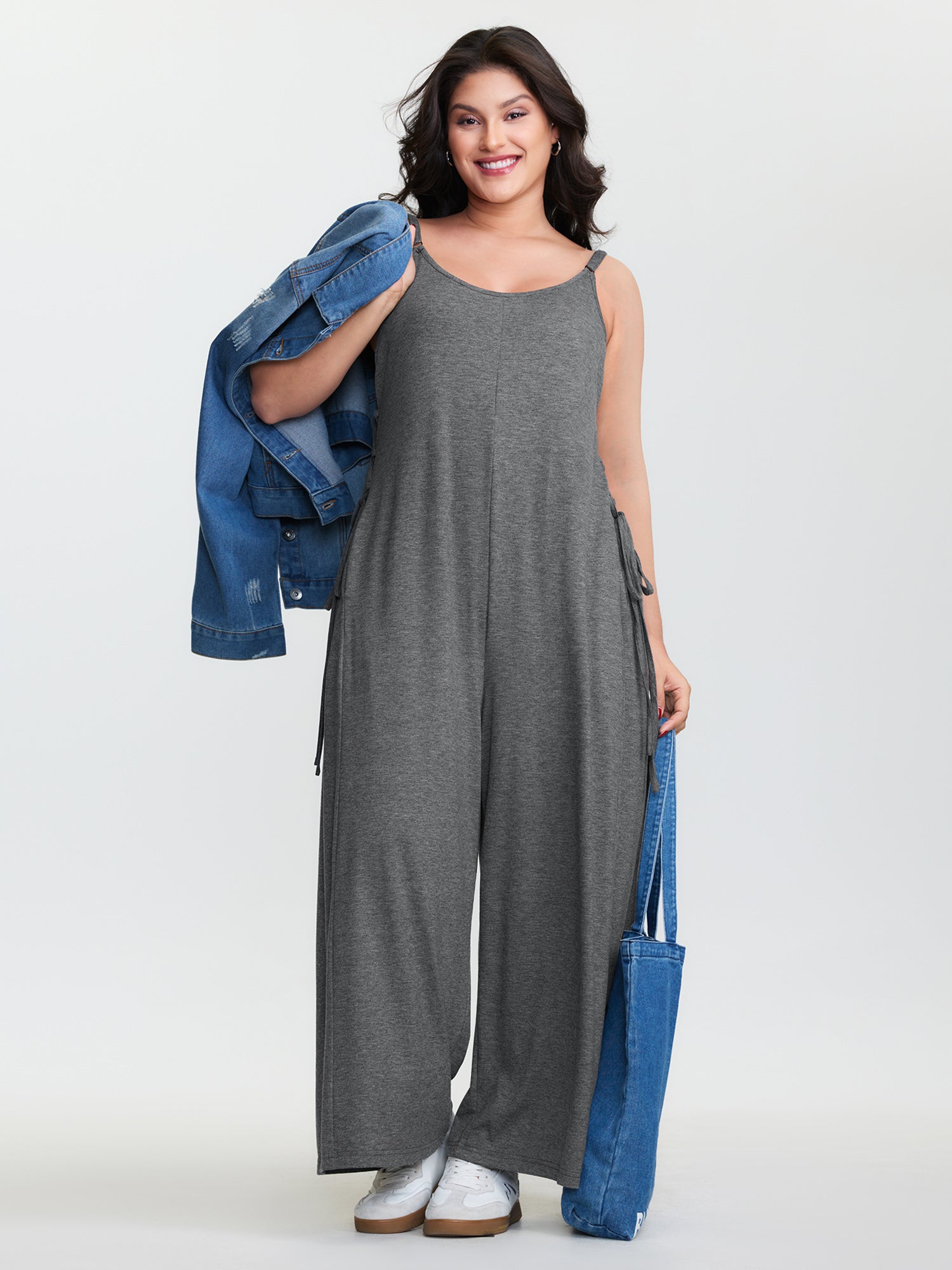Supersoft Stretchy Side Tie Jumpsuit