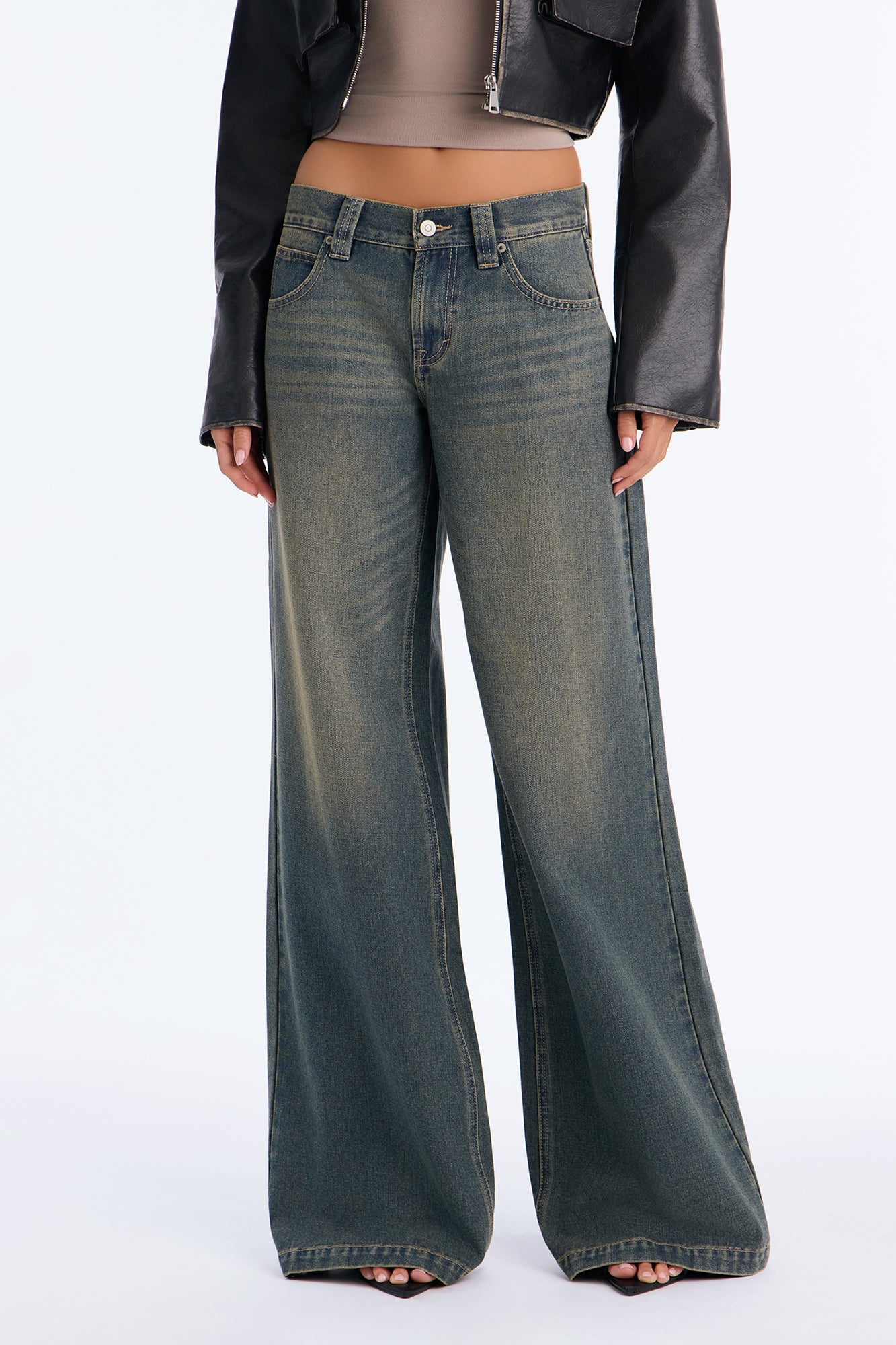 Tall After Hours Low Rise Baggy Jean - Dark Wash