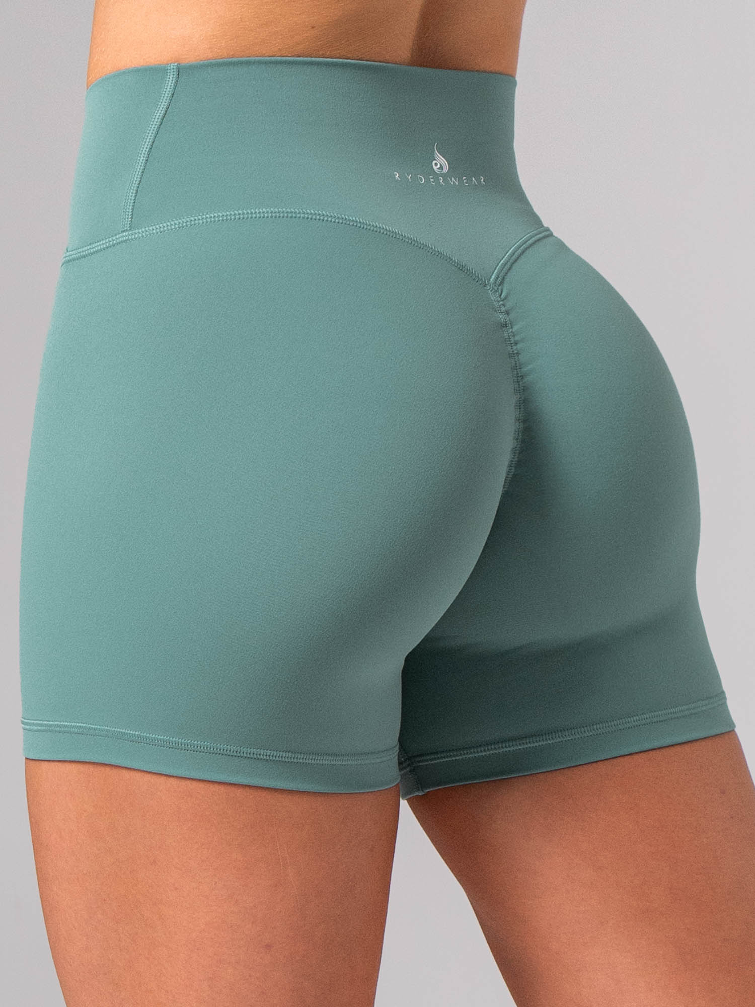 NKD Invisible Scrunch Crossover Shorts - Aquamarine