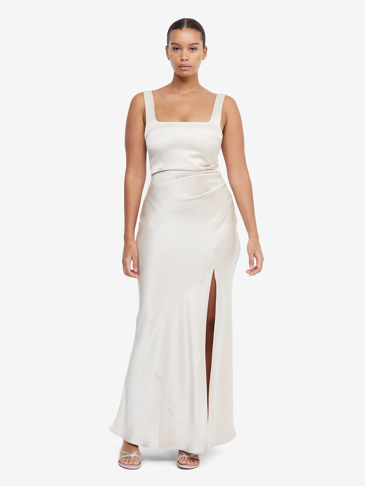 THE DREAMER SQUARE NECK DRESS - SAND
