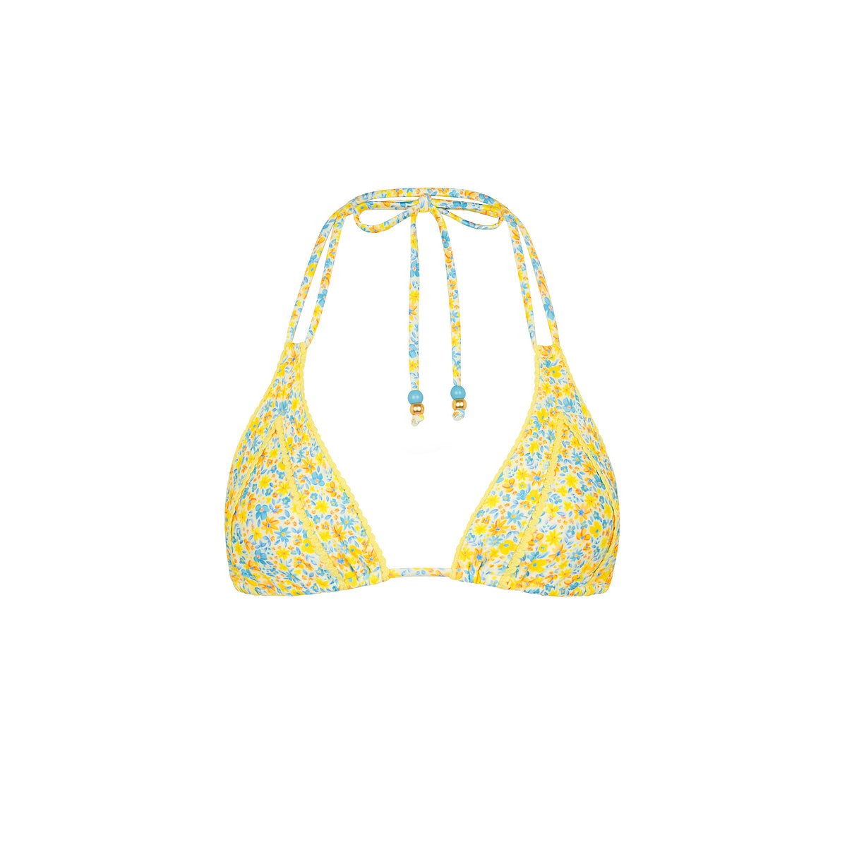 Kulani Kinis Dreamy Daze Decorative Panel Halter Bikini Top