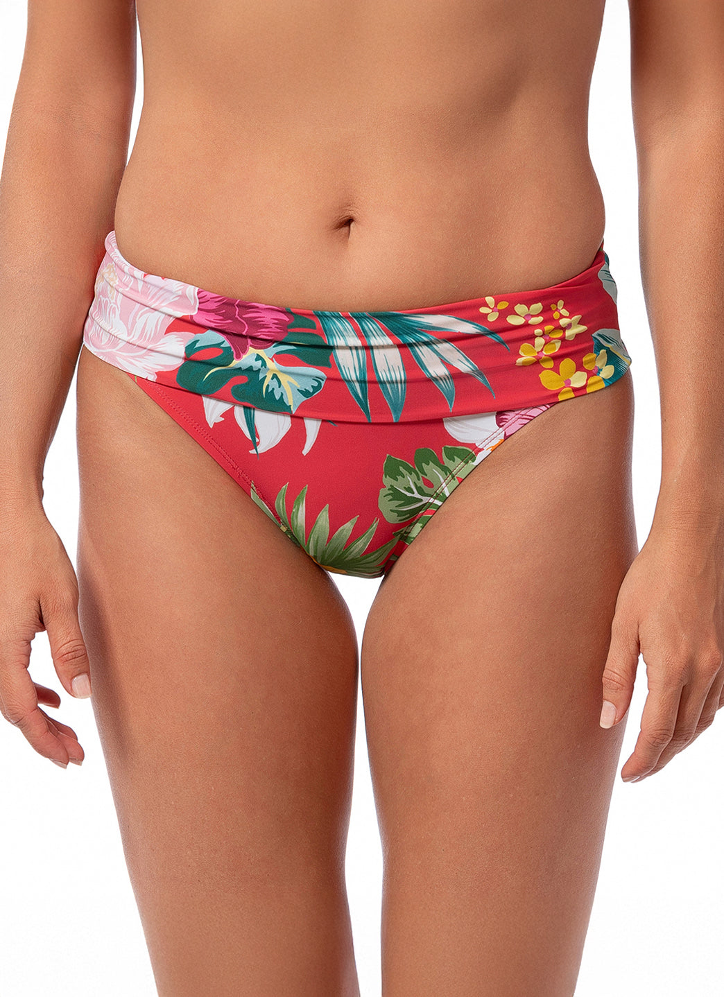 Jantzen Women's Morning Bloom Barbara Convertible Bikini Bottom