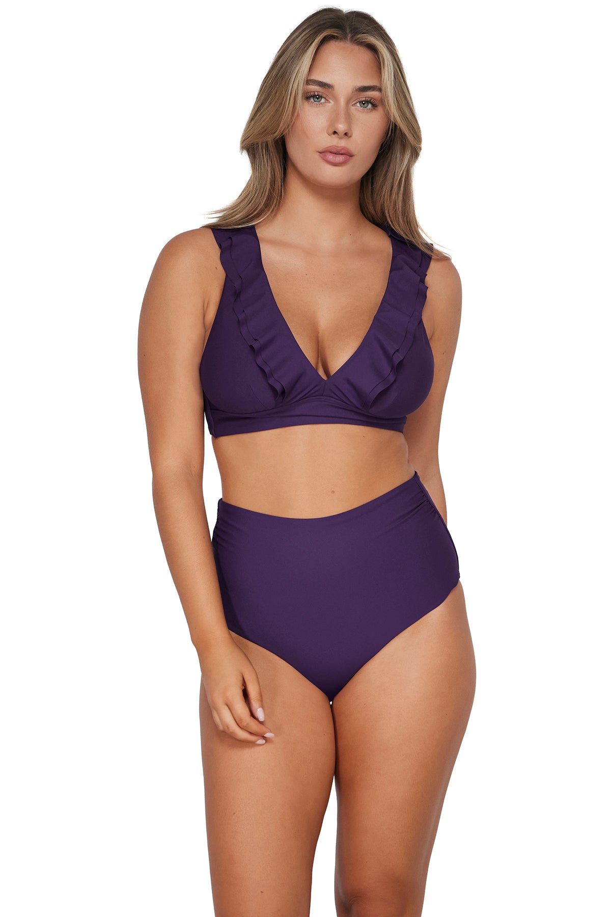 Sunsets Paradise Plum Willa Wireless Top
