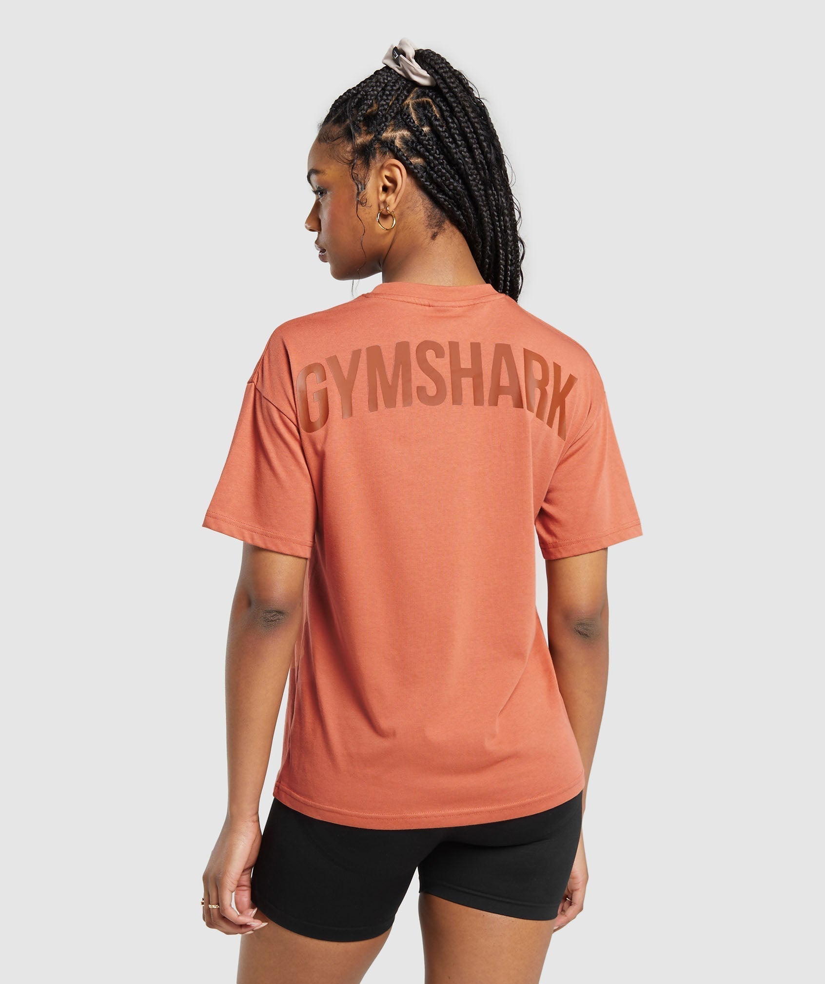 Gymshark Power Oversized T-Shirt - Terracotta Orange