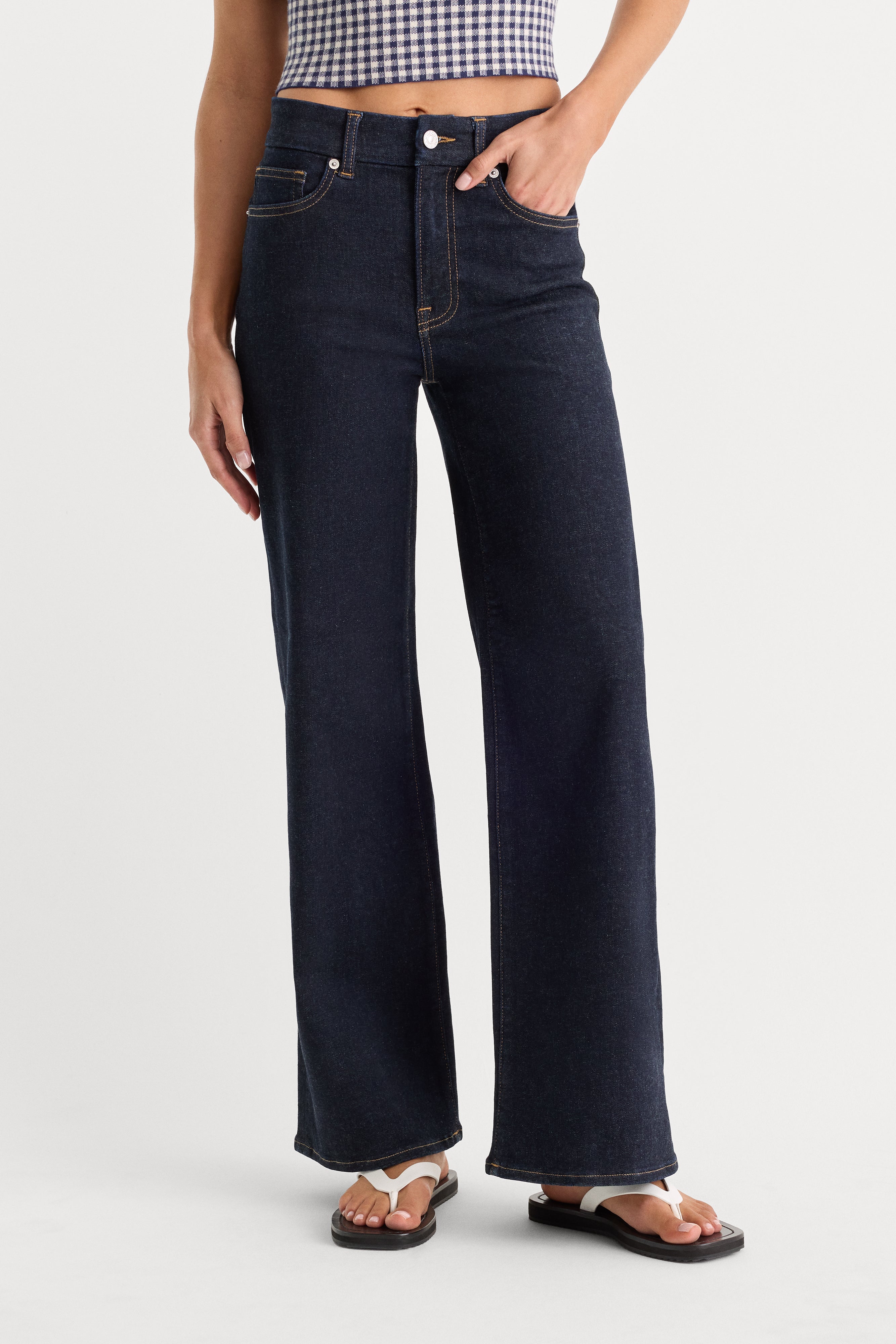 ALWAYS FITS PETITE SLIM PALAZZO JEANS | DENETHICBLUE04