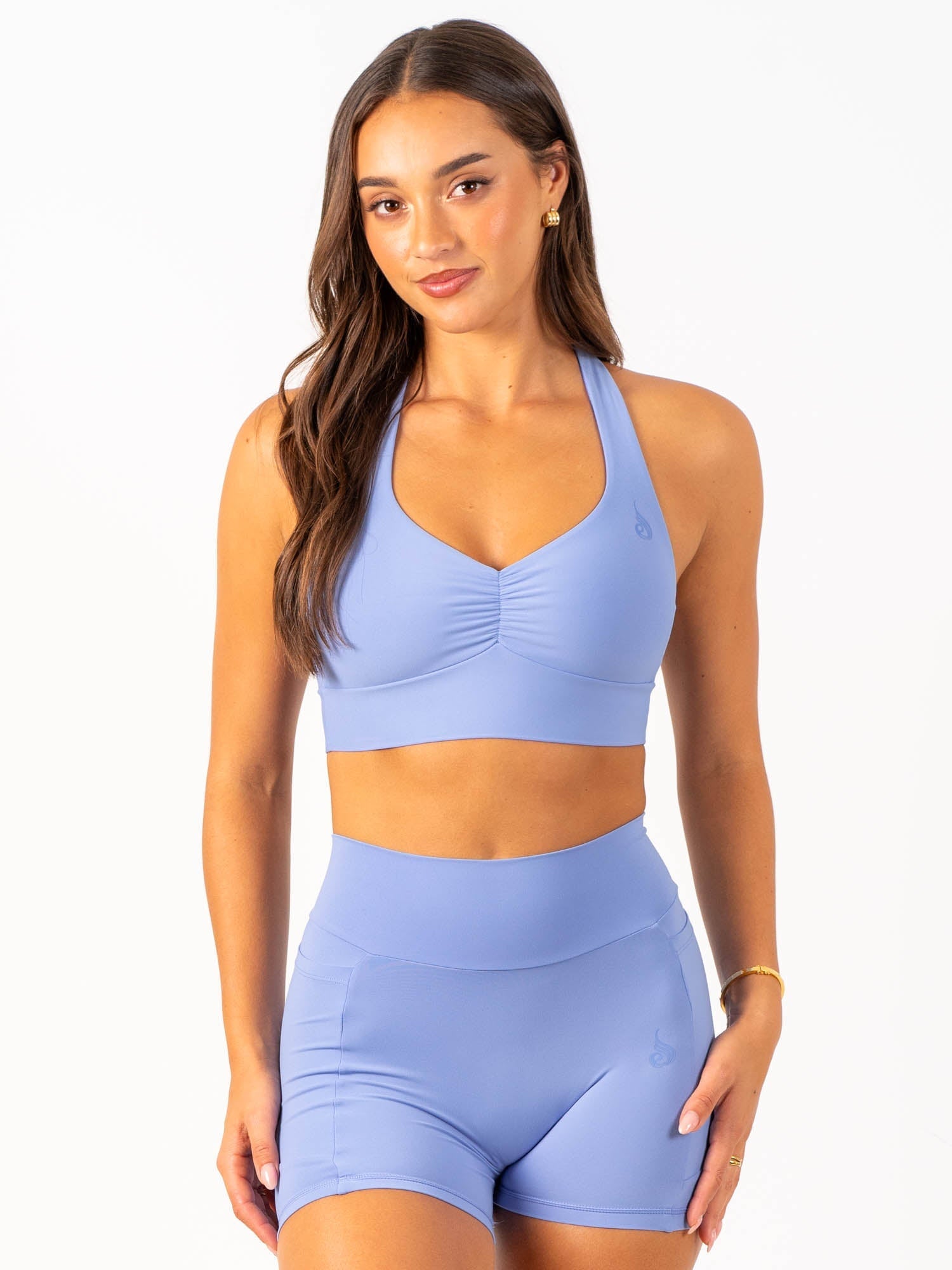 NKD Scrunch Halter Bra - Dreamy Blue