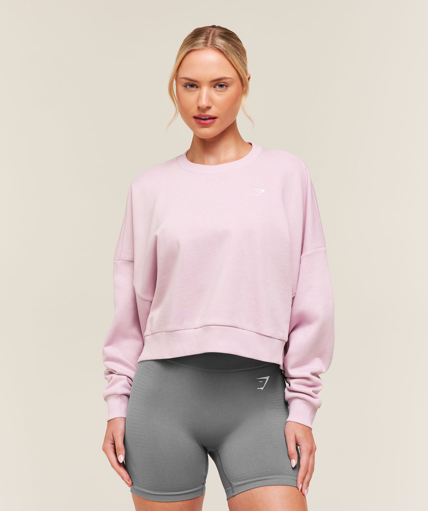 Gymshark Training Oversized Boxy Sweatshirt - Haze Pink