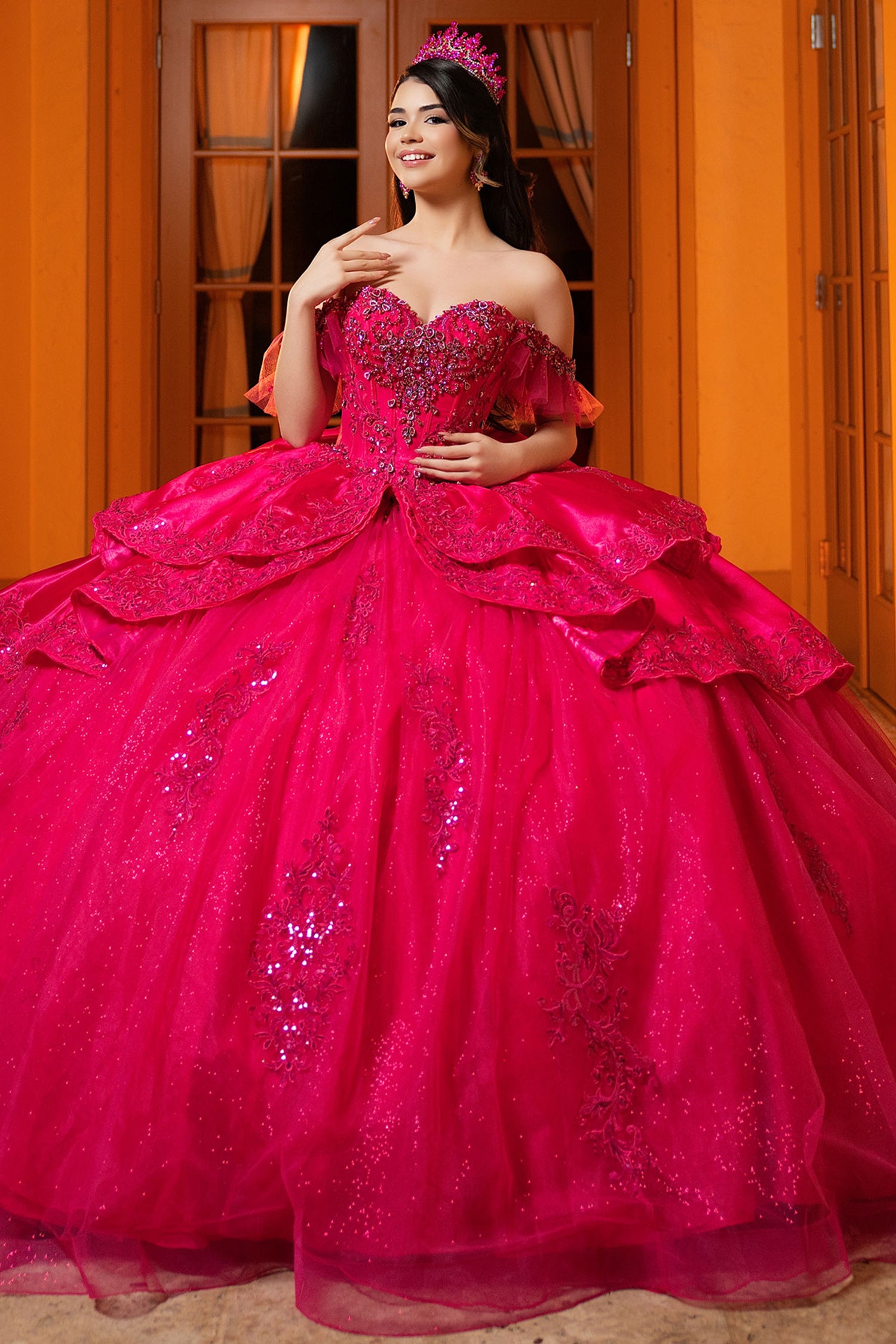 Vizcaya by Mori Lee 4080068 - Applique Sweetheart Quinceanera Gown