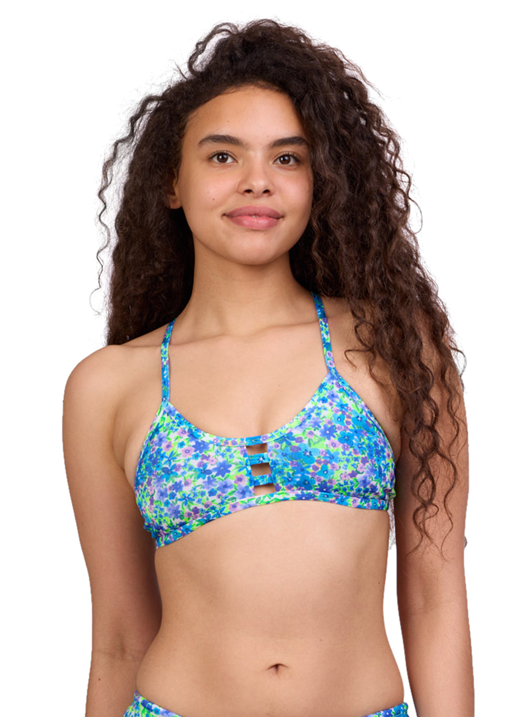 JOLYN Women's Flowerfield Tomcat Bikini Top