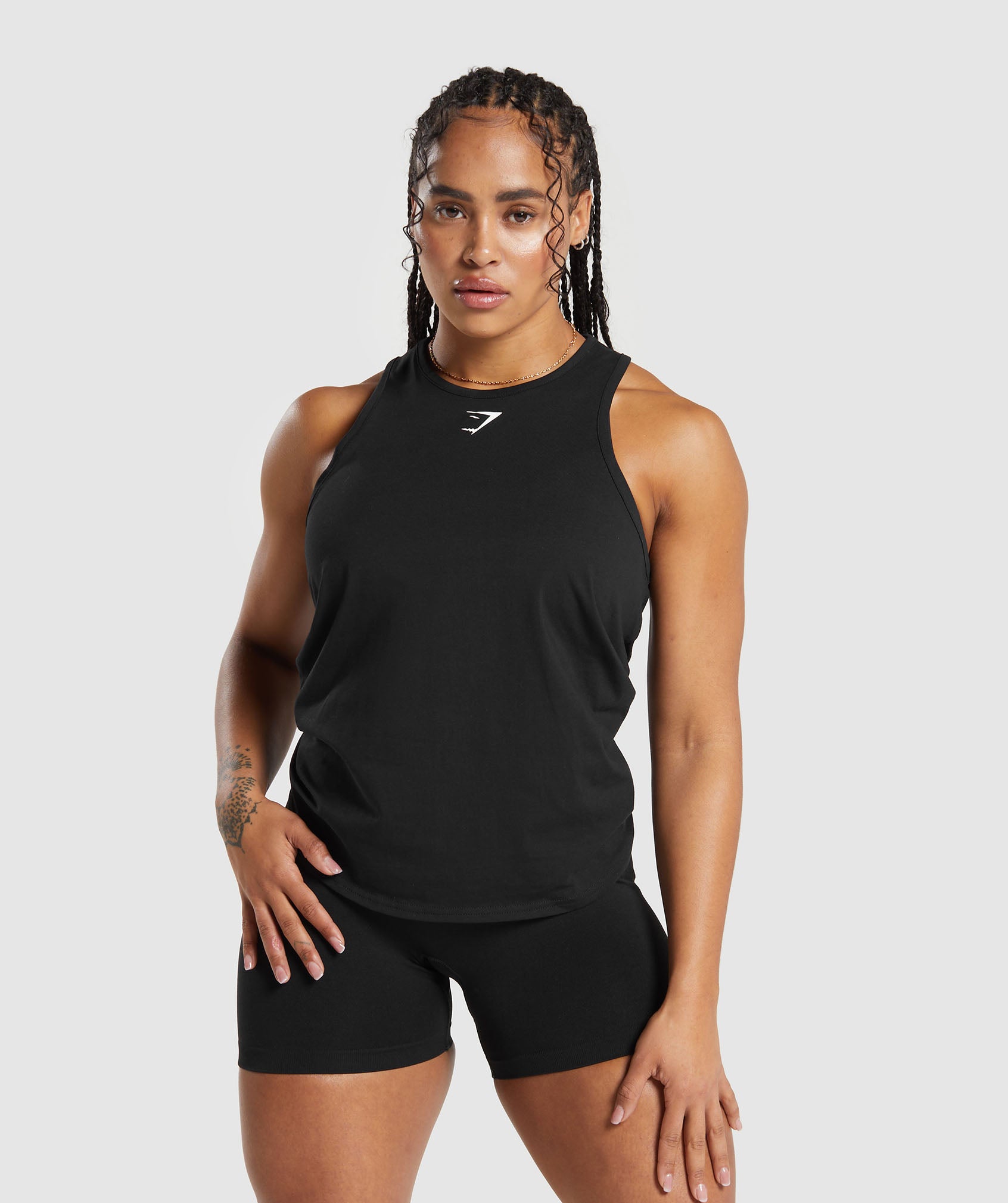 Gymshark Lifting Essential Cotton Tank - Black