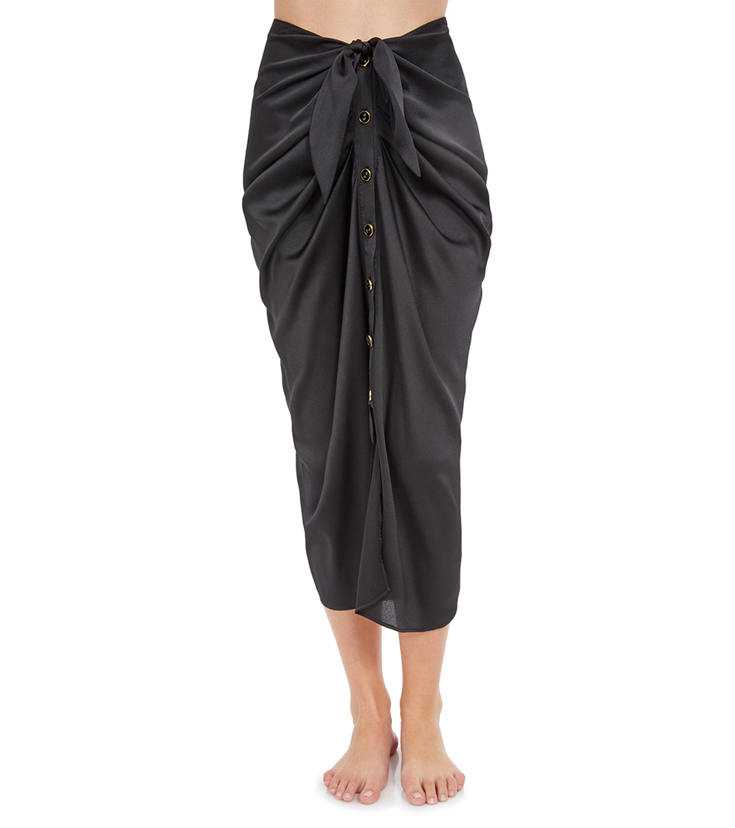 Gottex Women's High Class Sarong Cover Up Skirt Black