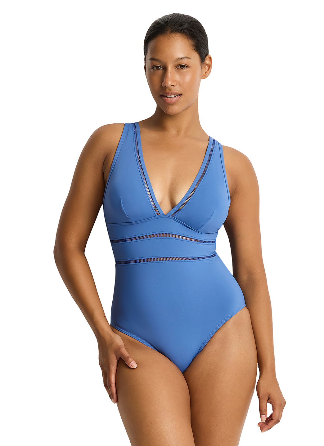 Sea Level Women's Essentials Edit Spliced One Piece Swimsuit