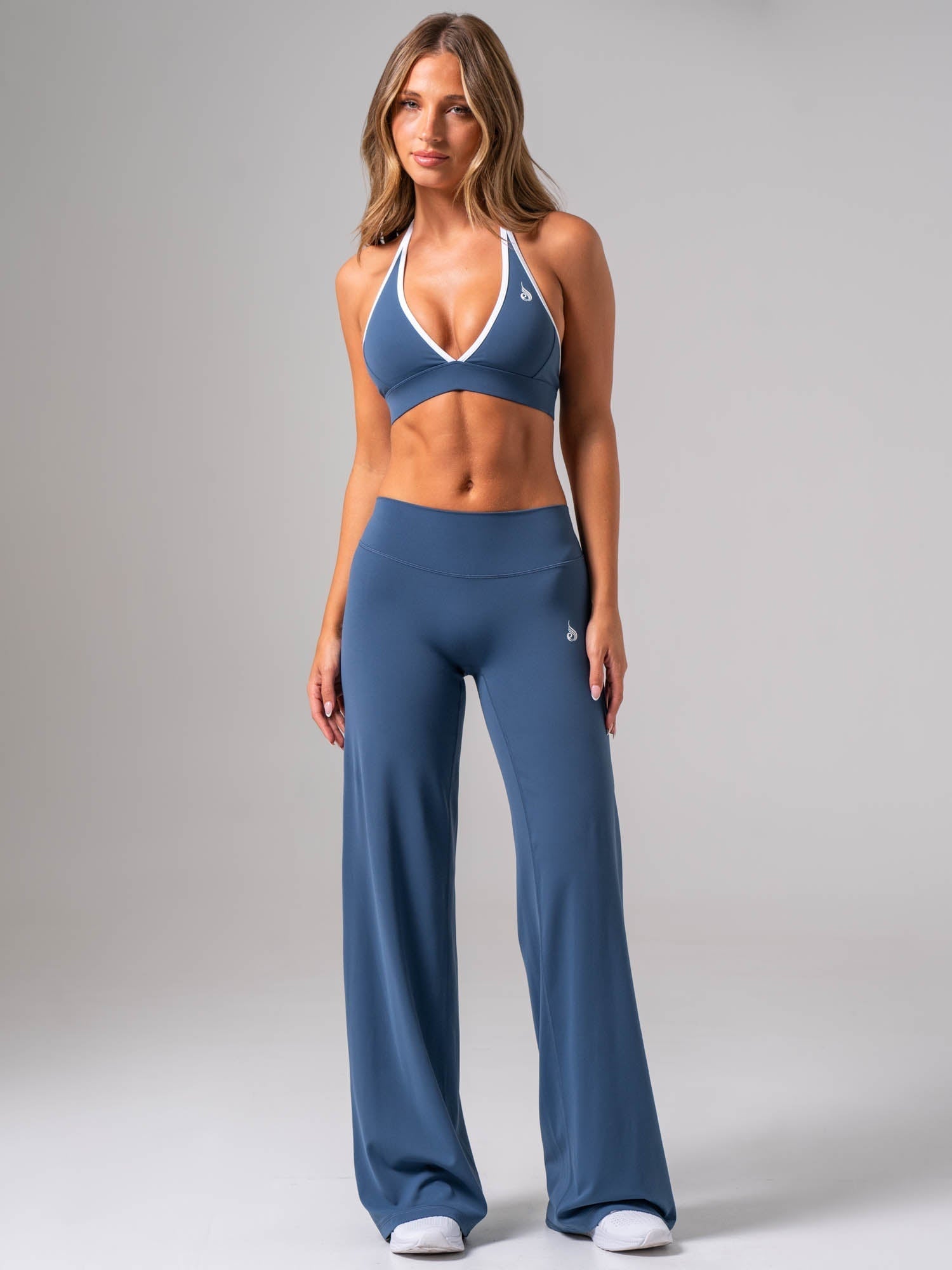 NKD Wide Leg Leggings - Deep Sea