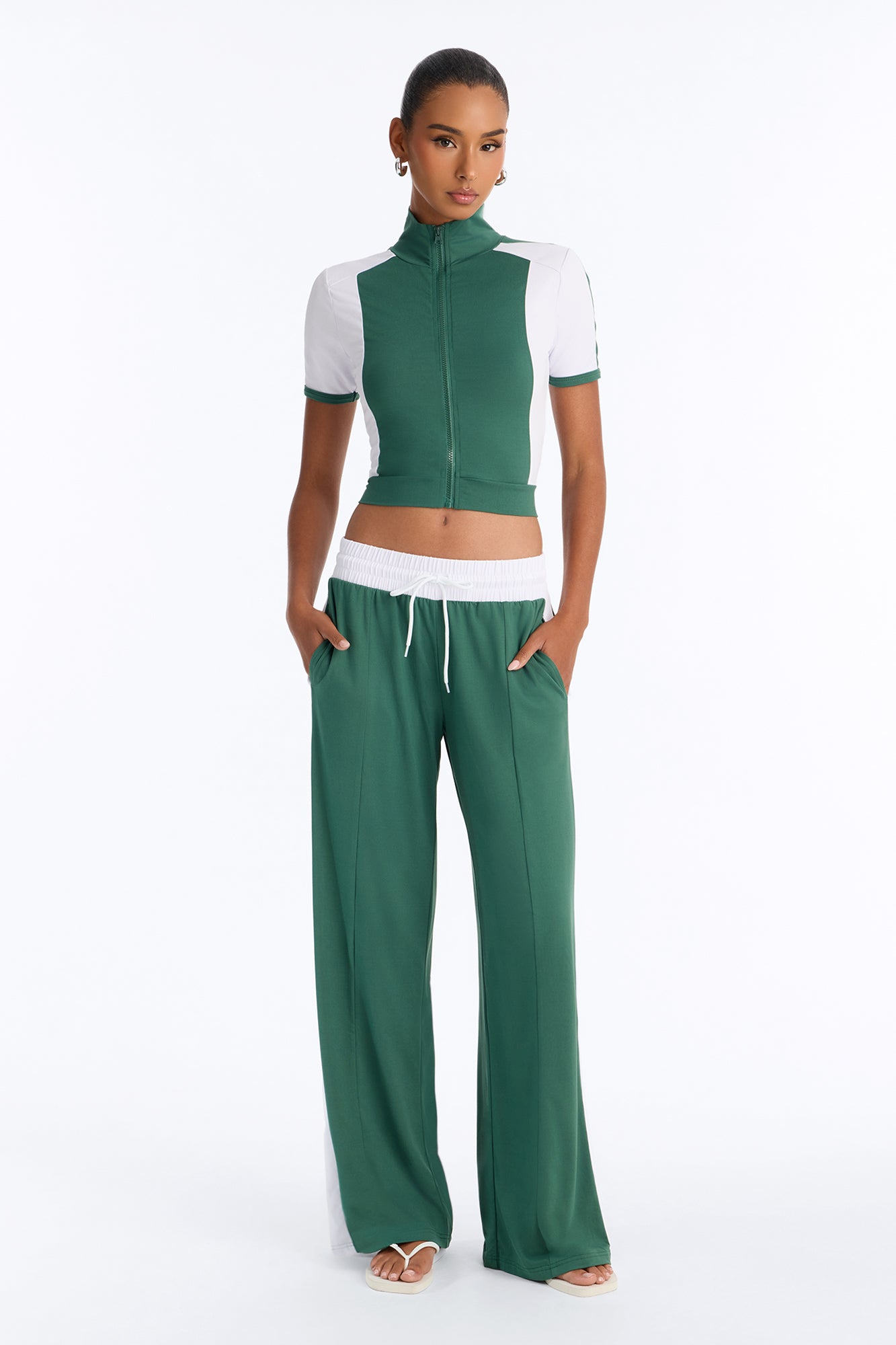 Afternoon Stroll Pant Set - Hunter