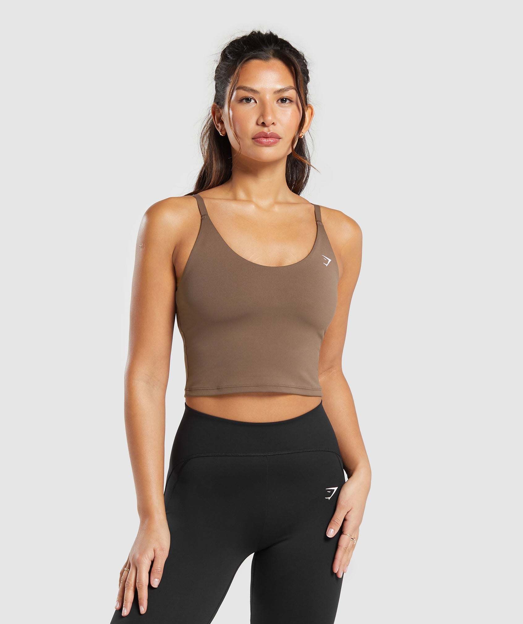 Gymshark Training Shelf Cami Tank - Soft Brown