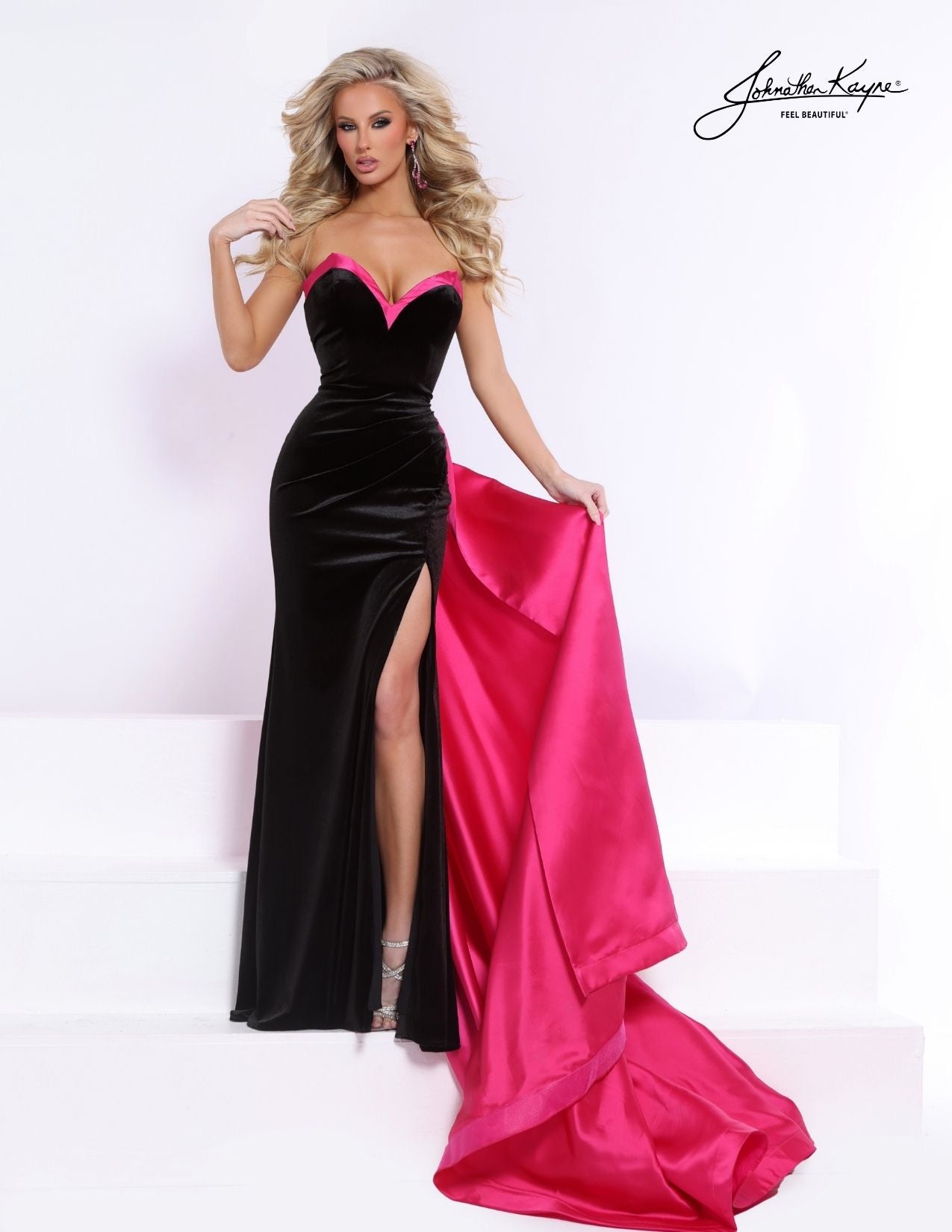 Johnathan Kayne 3324 Sweetheart Two Tone Dress