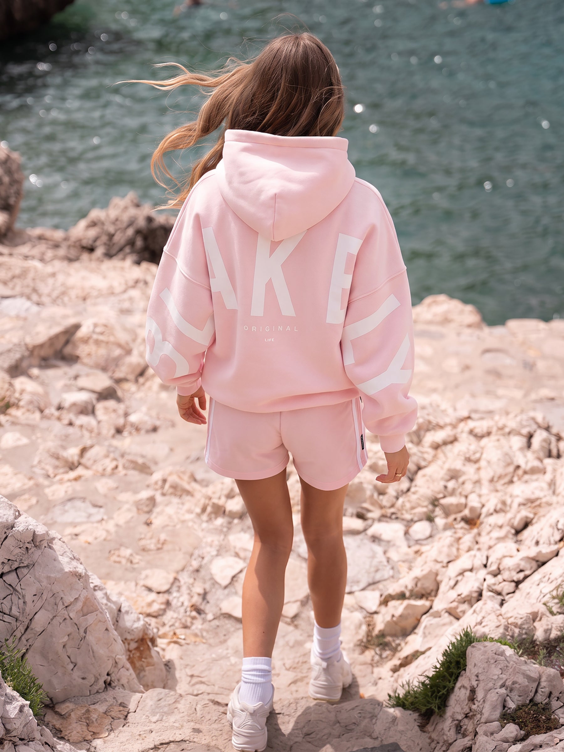 Isabel Oversized Hoodie - Soft Pink