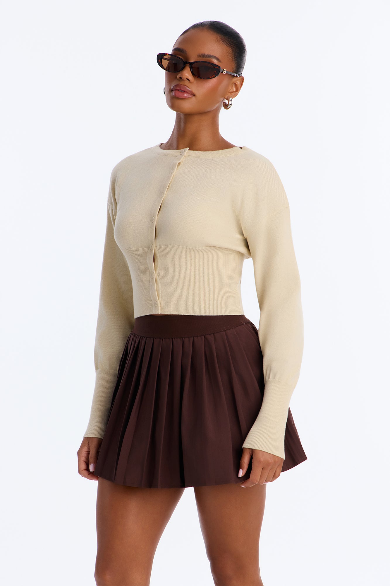 Soft Dreams Button Up Cardigan - Cream