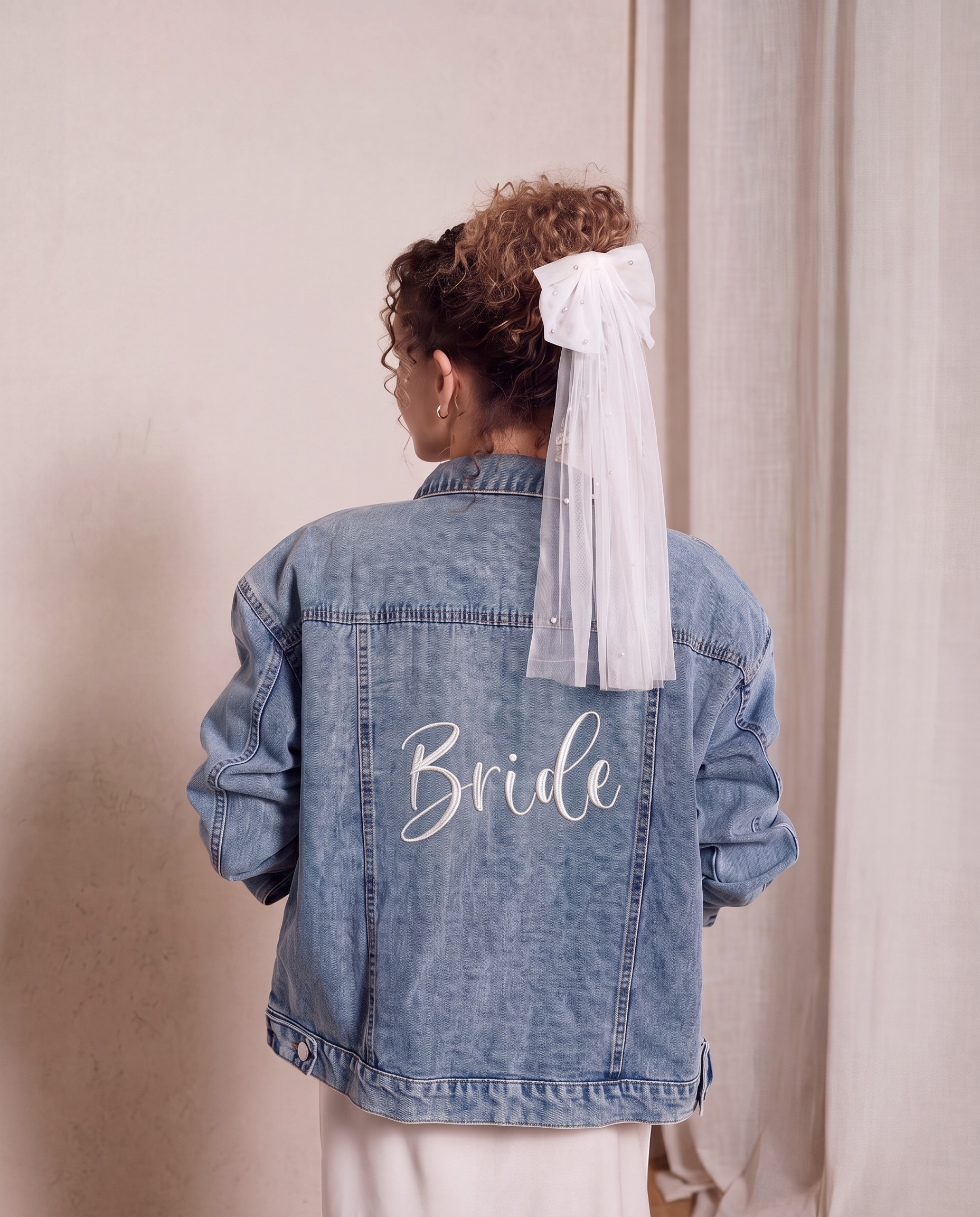 Blue Denim Jacket - Bride