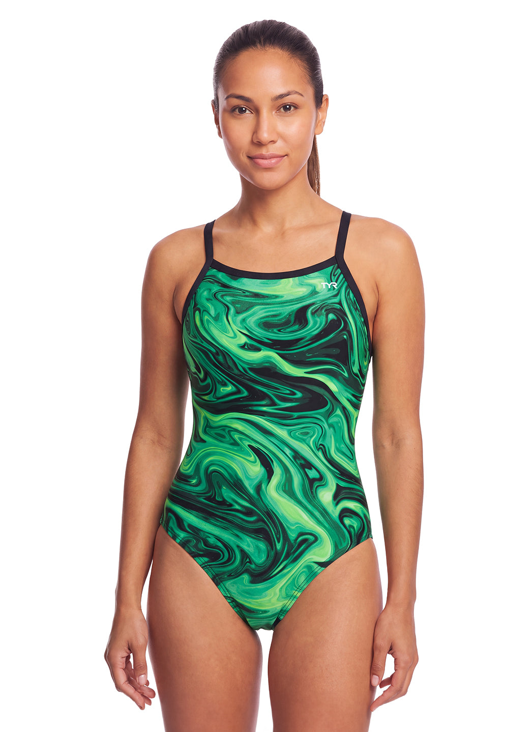 TYR Women's Olea Durafast Elite Diamondfit One Piece Swimsuit