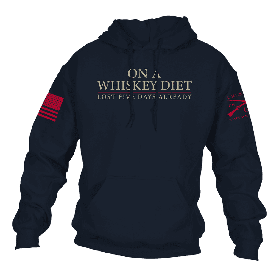 Whiskey Diet Hoodie - Navy