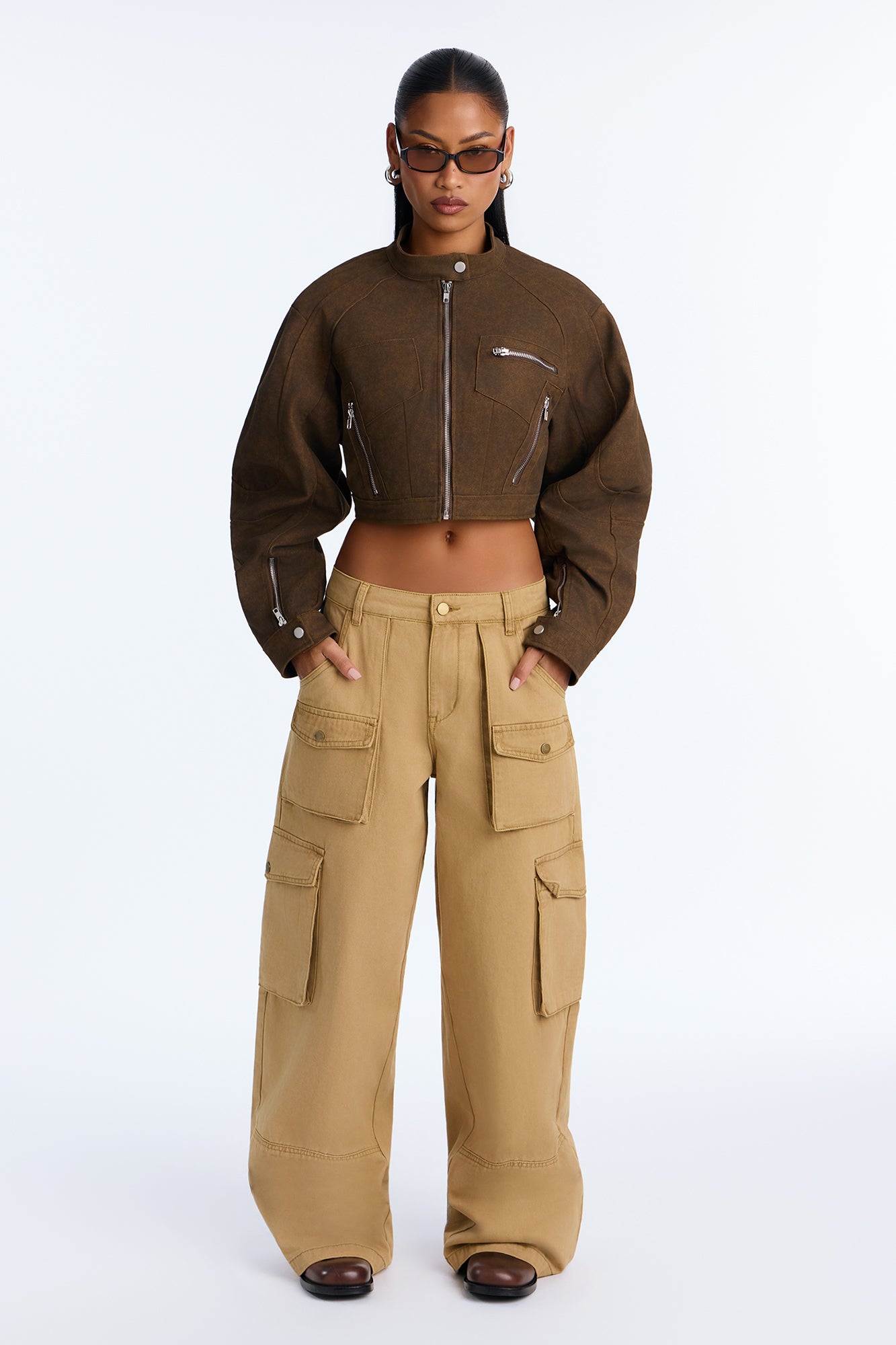 Ready For Action Washed Cargo Pant - Khaki
