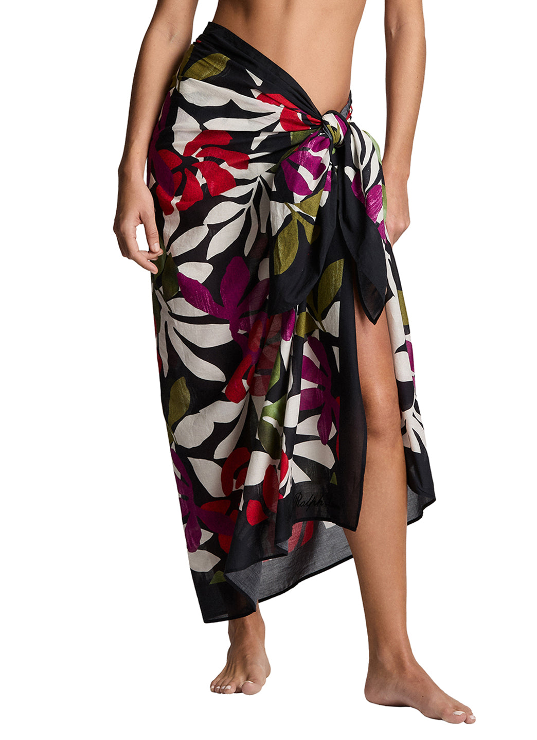 Lauren Ralph Lauren Women's Modern Jungle Floral Border Pareo