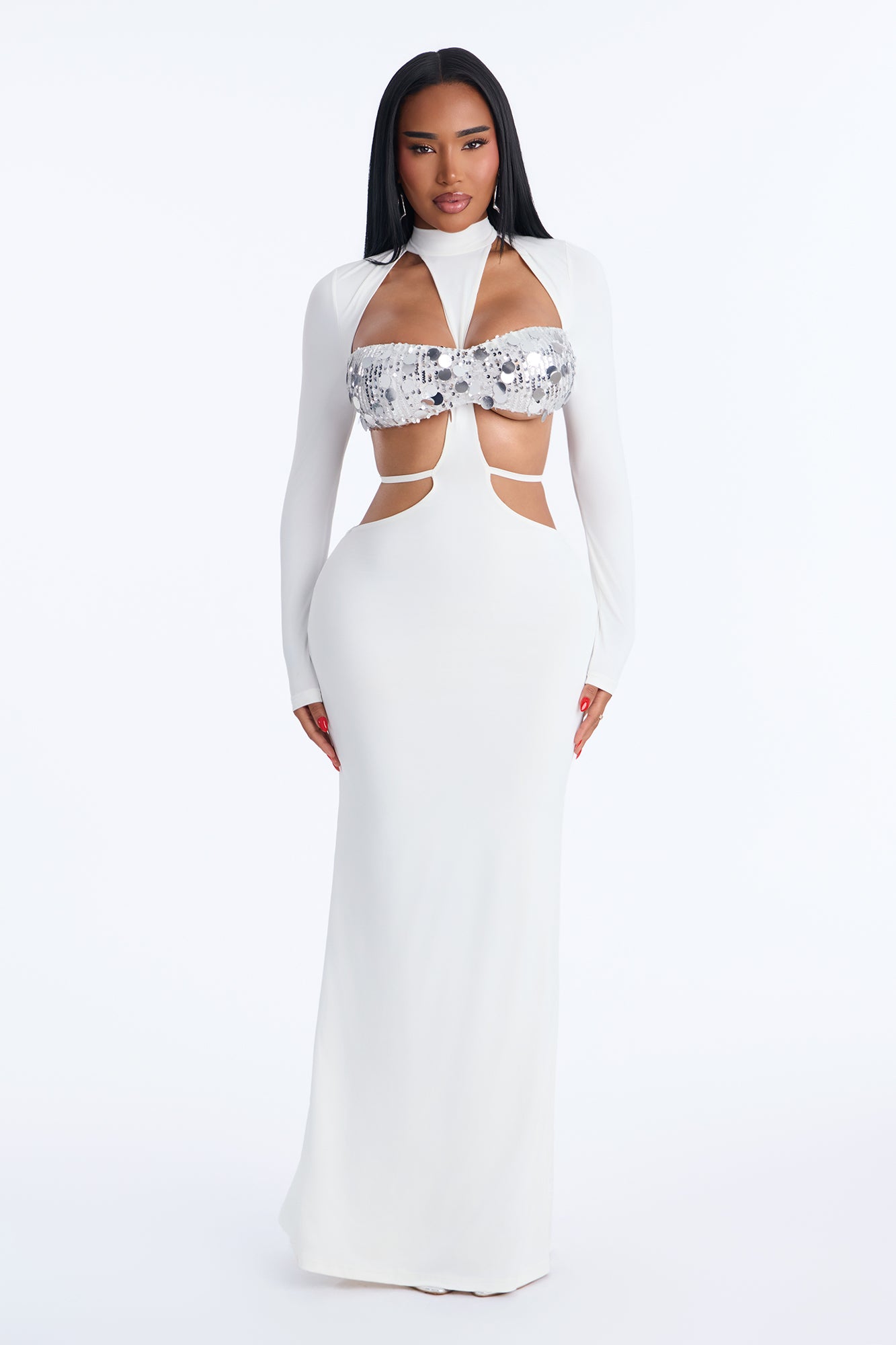 The Best You've Had Cut Out Maxi Dress - White