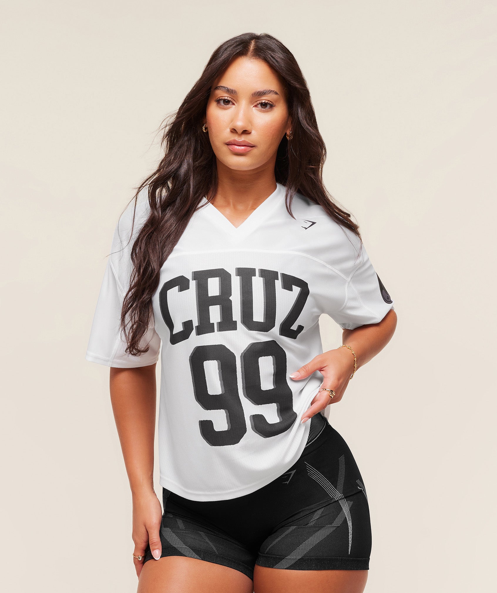 Gymshark x Analis Mesh SS-Top - White