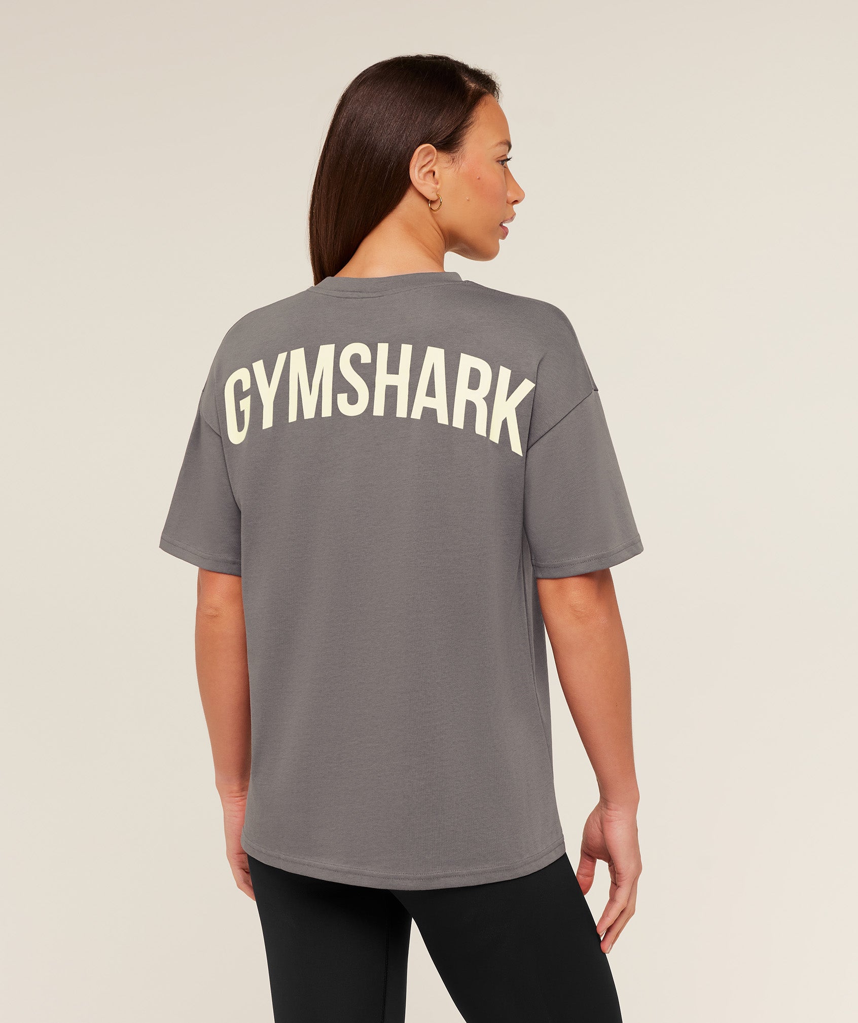 Gymshark Power Oversized T-Shirt - Cool Brown