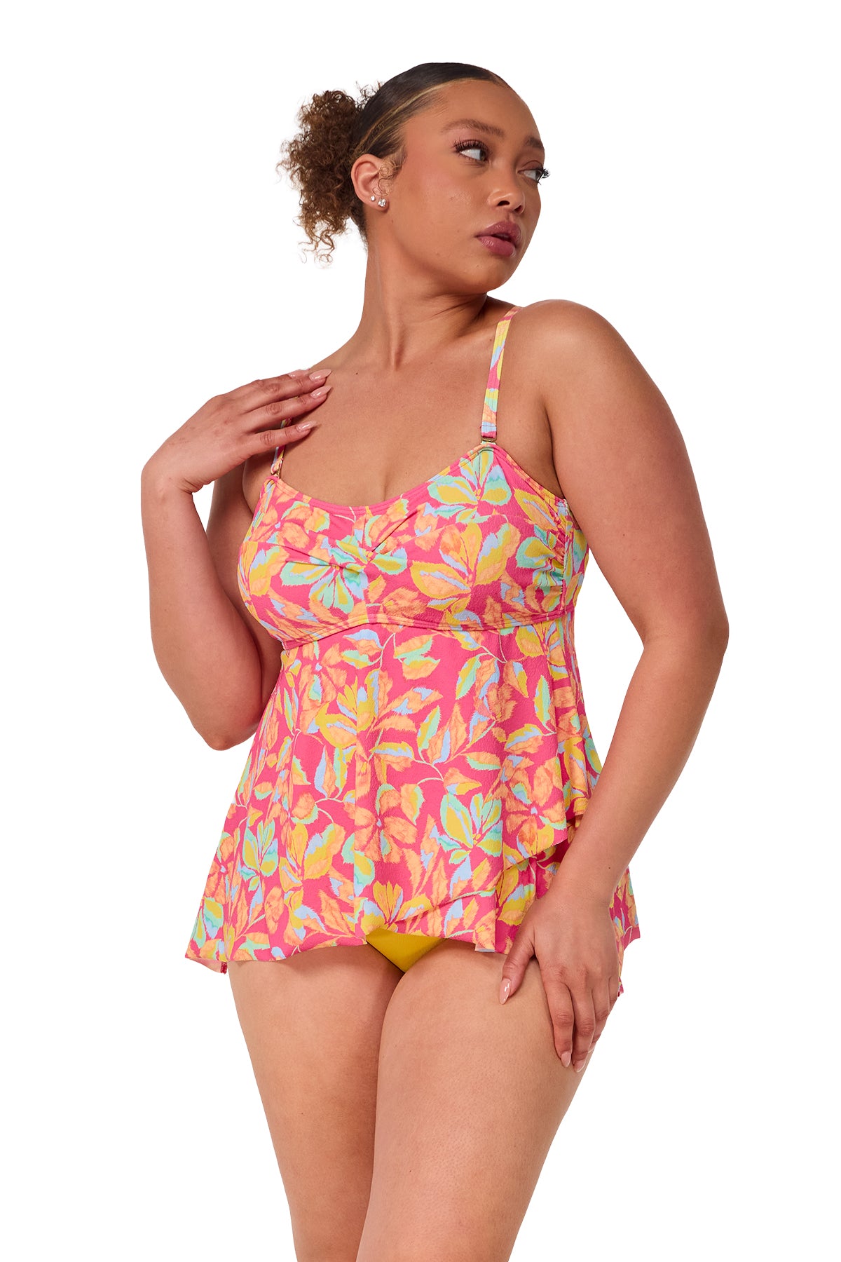 Sunsets Escape Magic Hour Crepe Molly Bandeau Tankini Top