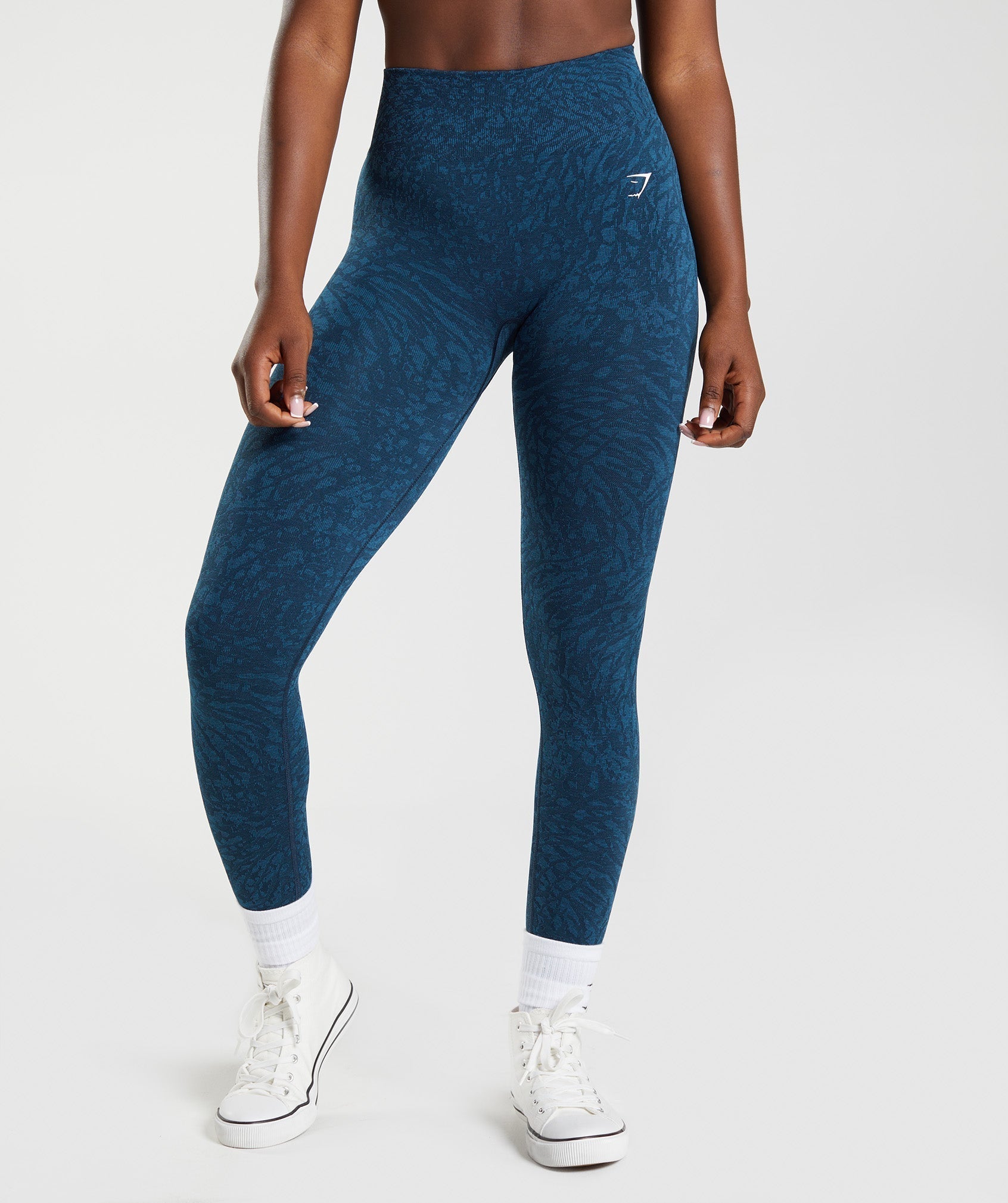 Gymshark Adapt Animal Seamless Leggings - Blue