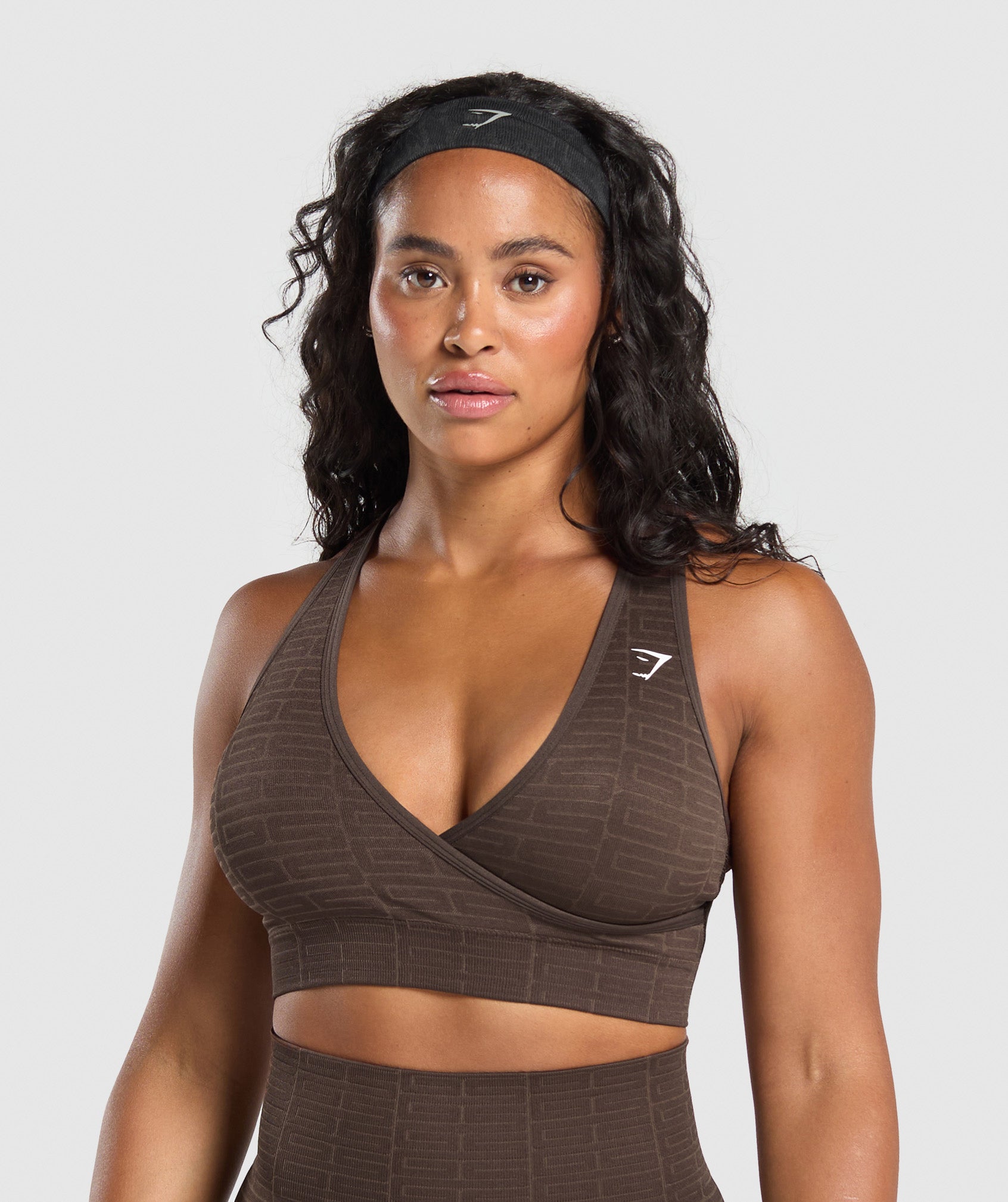 Gymshark Adapt Monogram Seamless Sports Bra - Eng-L-A0181 Archive Brown/Soul Brown/Eng-L-A0207 Archive Brown/Soul Brown