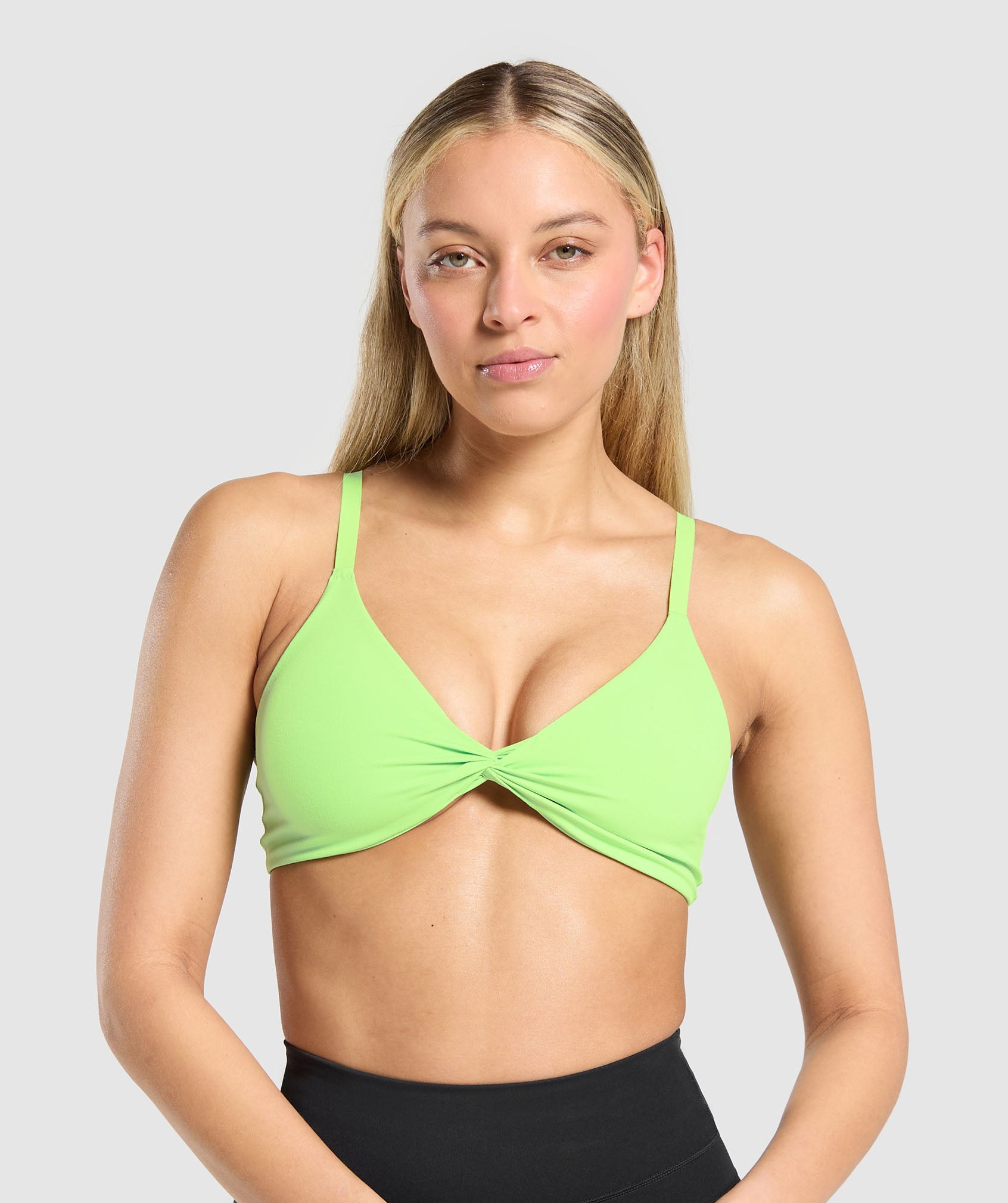 Gymshark Twist Front Bralette - Energy Gelato Green