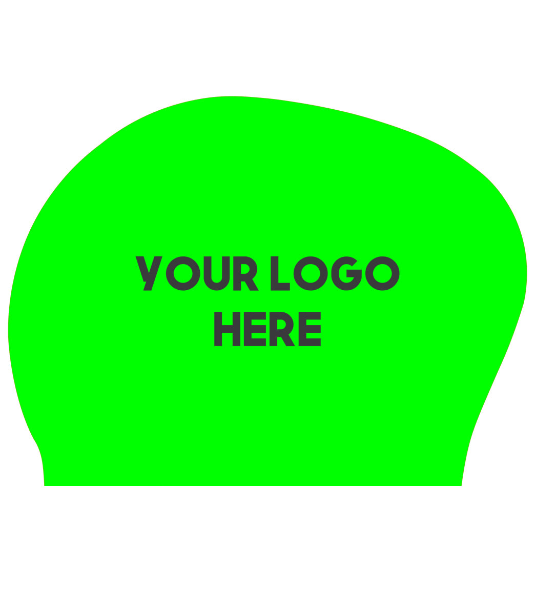 Custom Long Hair Silicone Swim Cap