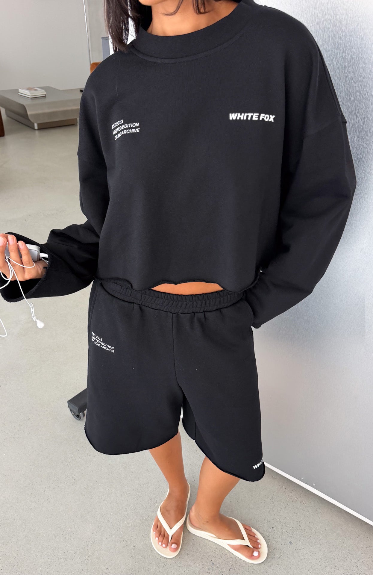 It Must Be A Sign Oversized Sweater Black